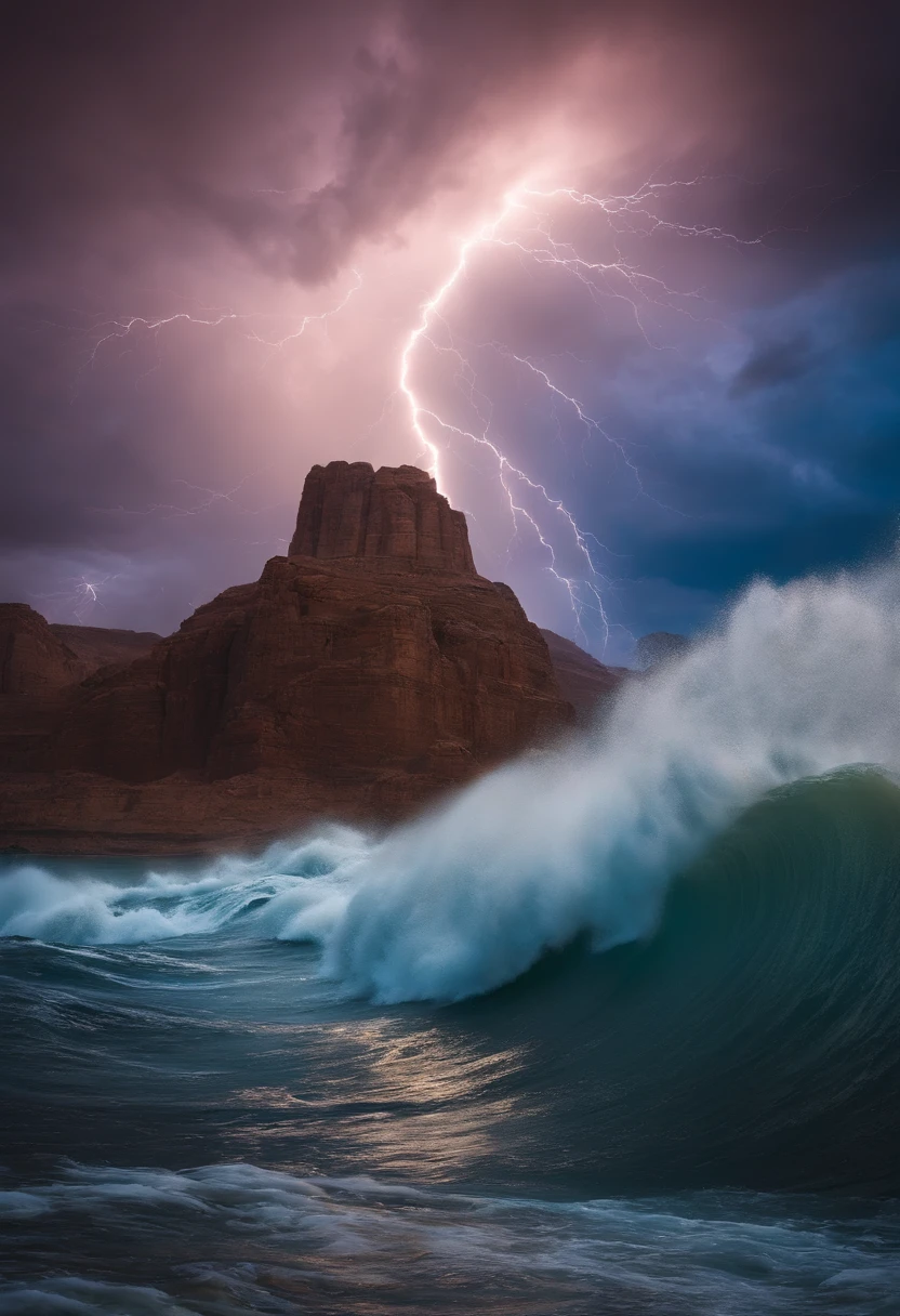jesus vs zeus in the sky with storm