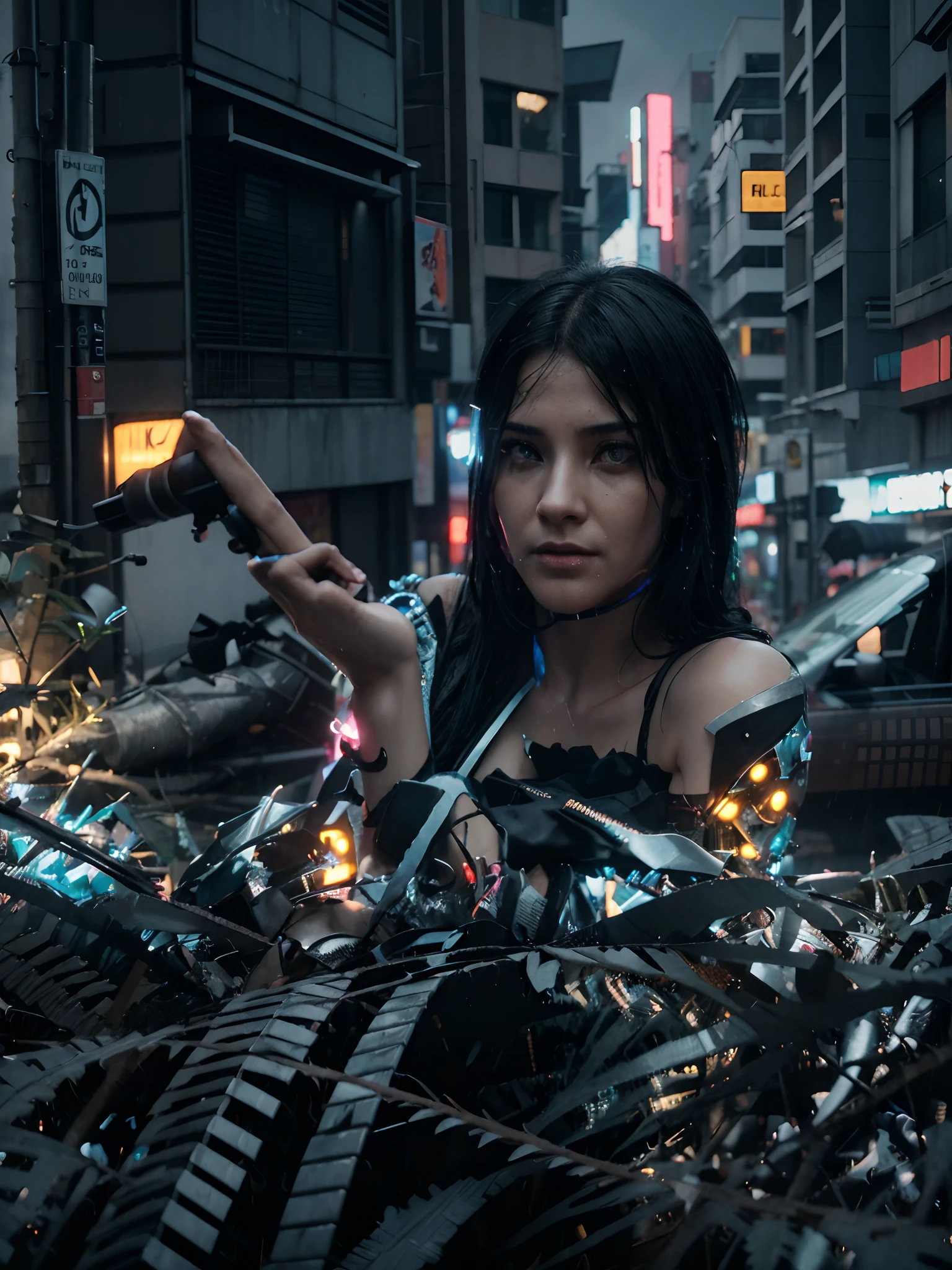 (professional 3d render: 3.2) af (Realistic: 3.2) The most beautiful artistic photo in the world, Smoothing function, Cars driving on the wet city streets at night are cloudy, Kobe bryant,basketball ball,Beautuful Women,Dim sky, rainy city, hyper realistic cyberpunk city, hyper-realistic cyberpunk style, city street cinematic lighting, cyberpunk city street, cyberpunk city street background, cyberpunk streets at night, cyberpunk street, cyberpunk night street, ultra realistic 8k cyberpunk art, cyber punk style, hyper realisitc, rainy streets in the background