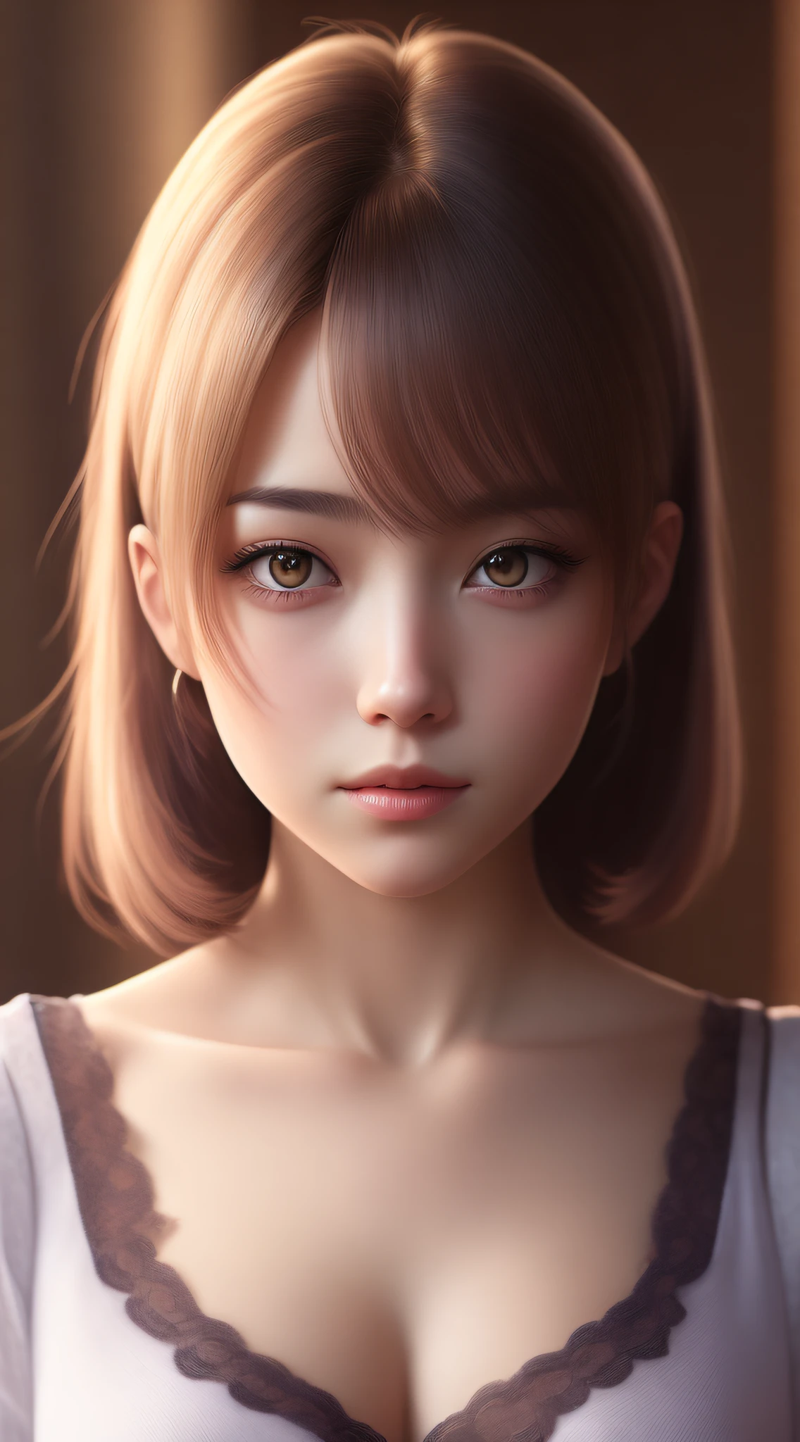 Best quality,masterpiece,ultra high res,(photorealistic:1.4),anime girl,shoulder,charming,Looking at the camera
