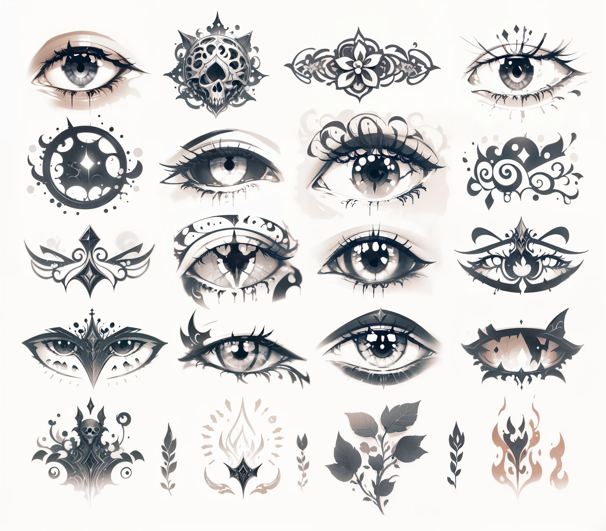 Zentangle, coloring book illustratio, black and white, fine line art, fine line drawing (diabolic elements), yang08k, lindo, obras-primas, qualidade superior, melhor qualidade, arte oficial, symmetric, in gothicpunkai style