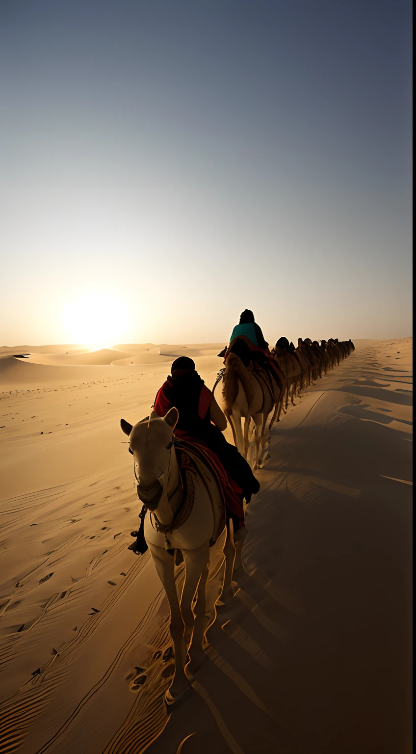 Alafis riding in the desert with a group of people on his back, sahara desert, camelstoe, wandering the desert landscape, crossing the desert, ride horse in saharan, desert photography, Riding a camel, sand desert, film Silk Road landscape, walking in a desert, somewhere in sands of the desert, full of sand and dust, in a desert, Sahara