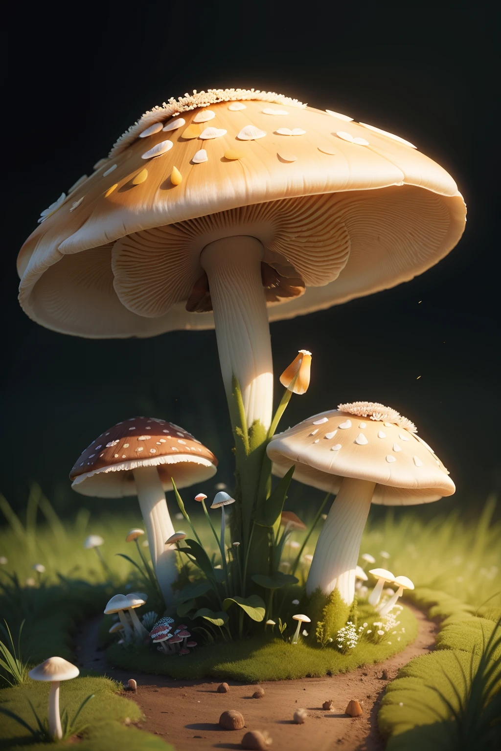 Flower mushrooms