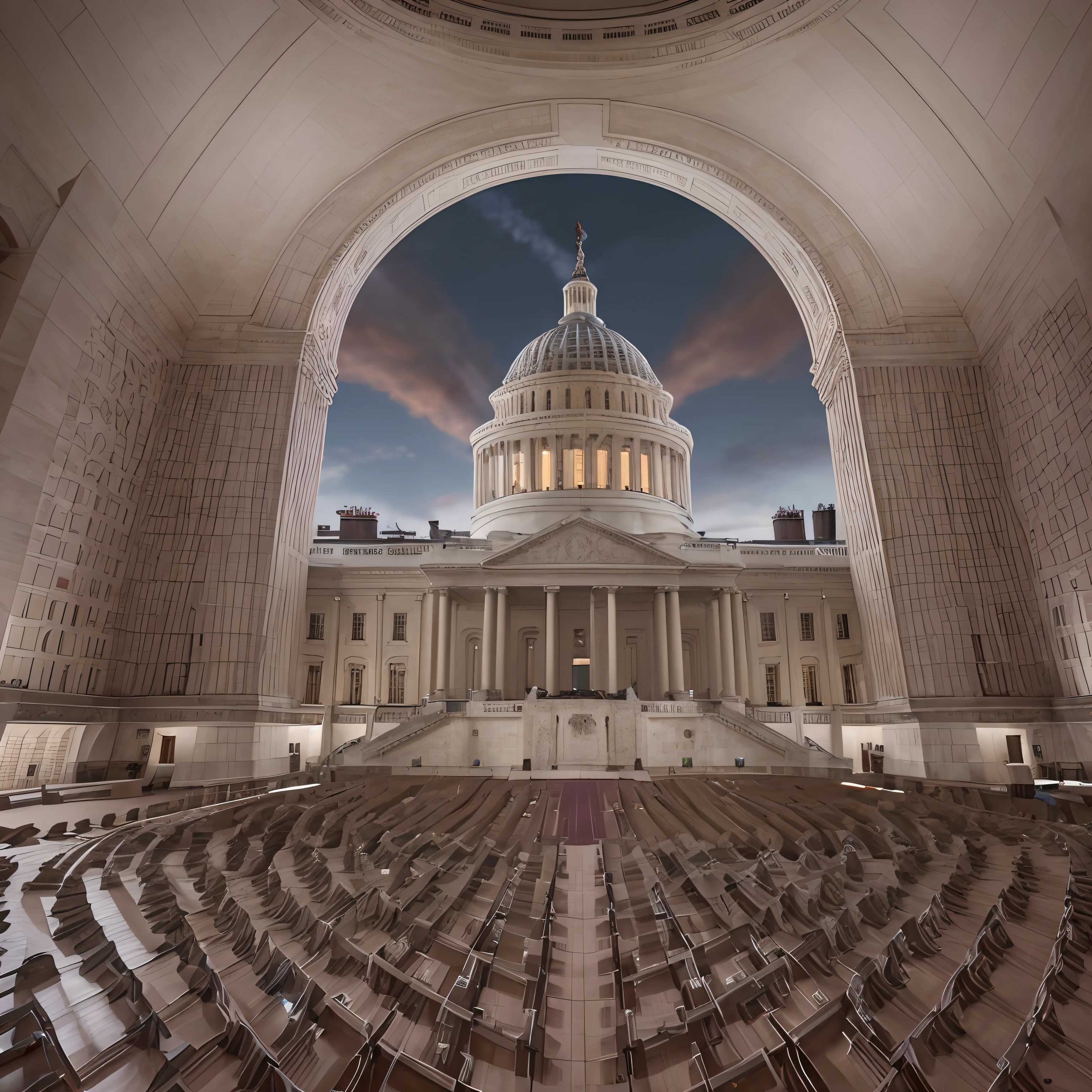 Whitehouse, parliament of USA ,detailed, high quality, detailed, hyperrealistic,8k