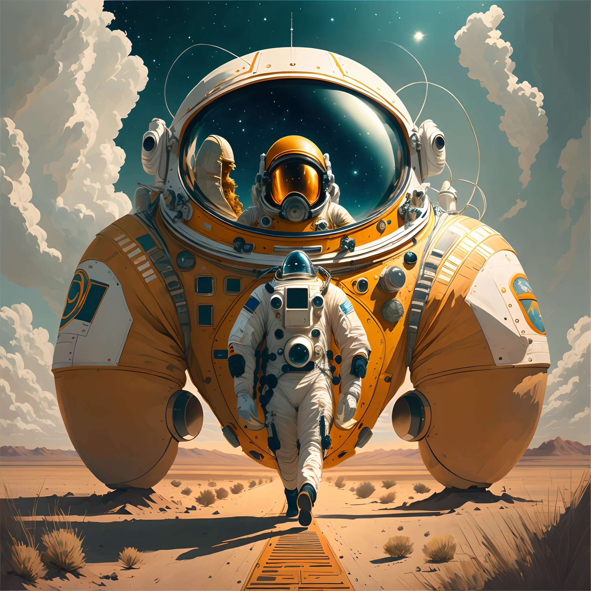 The astronaut,Walk in the sun