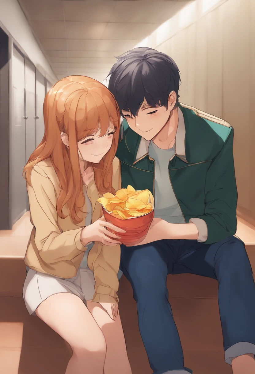 ,Long sleeveless black T-shirt,Light blue shorts,With hem,Brown long hair,stand,Pee,Wet clothes,Inside the room,Inside the restaurant,Tachishoben,Thighs,high quality,While standing　spill liquid from crotch,Emphasis on embarrassment,脚を開いてstand