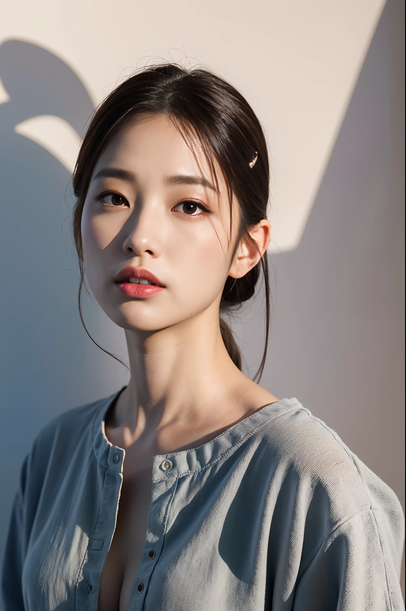 (extremely detailed CG unity 8k wallpaper,masterpiece, best quality, ultra-detailed),(best illumination, best shadow, an extremely delicate and beautiful),floating,

[(1girl),dynamic angle,(long black hair:1.1)similar to obsidian, gorgeous,(Danfeng eyes),(silky skin),(perfect curves),(charming clavicle),(flowing dress), slender figure,(seductive eyes):0.8],

[twilight,湖畔， one iridescent butterfly, (nature:1.2), (subtle breeze:1.1), light filtering through the trees, (soft touch of wind), (depth of field):0.7]