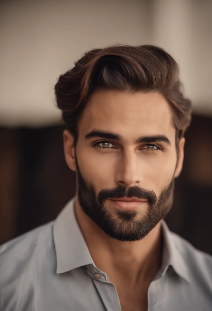 La mejor calidad,Ultra detallado,realista:1.37,Hombre guapo,cara hermosa,ojos detallados,strong jawline,barba de rastrojo,sonrisa encantadora,Traje con clase,cabello elegante,afeitado,Postura segura,caballero,Mirada cautivadora,bien arreglado,profesional,Apariencia similar a la de un modelo,vivid colors,Studio lighting,Warm color tone,Medio:retrato