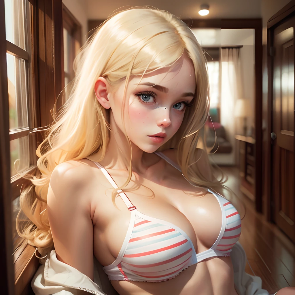 real girl blond in underwear --auto --s2