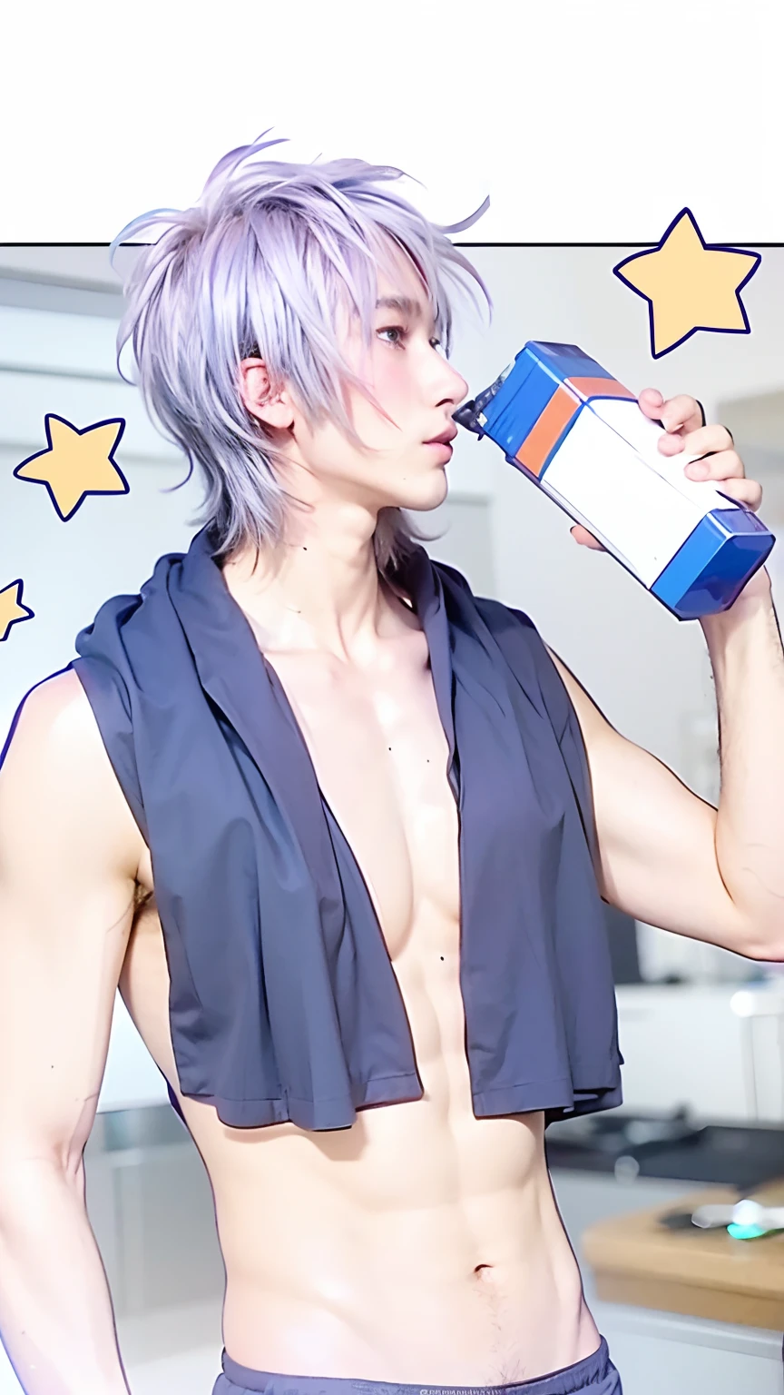 Boy without a shirt