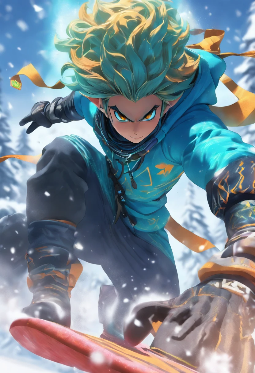 (((cian))) Snowboarding is slipping,Best Quality, Ultra-high resolution, 4K Detail CG, Shiva god,loimu, ,Shiva's clothes,Shiva mythology, ((Shiva's Flame God)) Image of Shiva,aesthetics