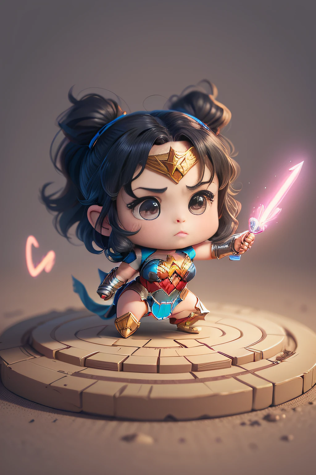 vector Art, baby with a sword, Splash, masterpiece, --auto --s2