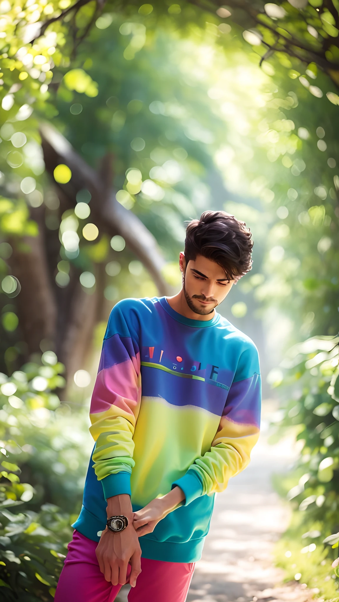 Colourful sweatshirt