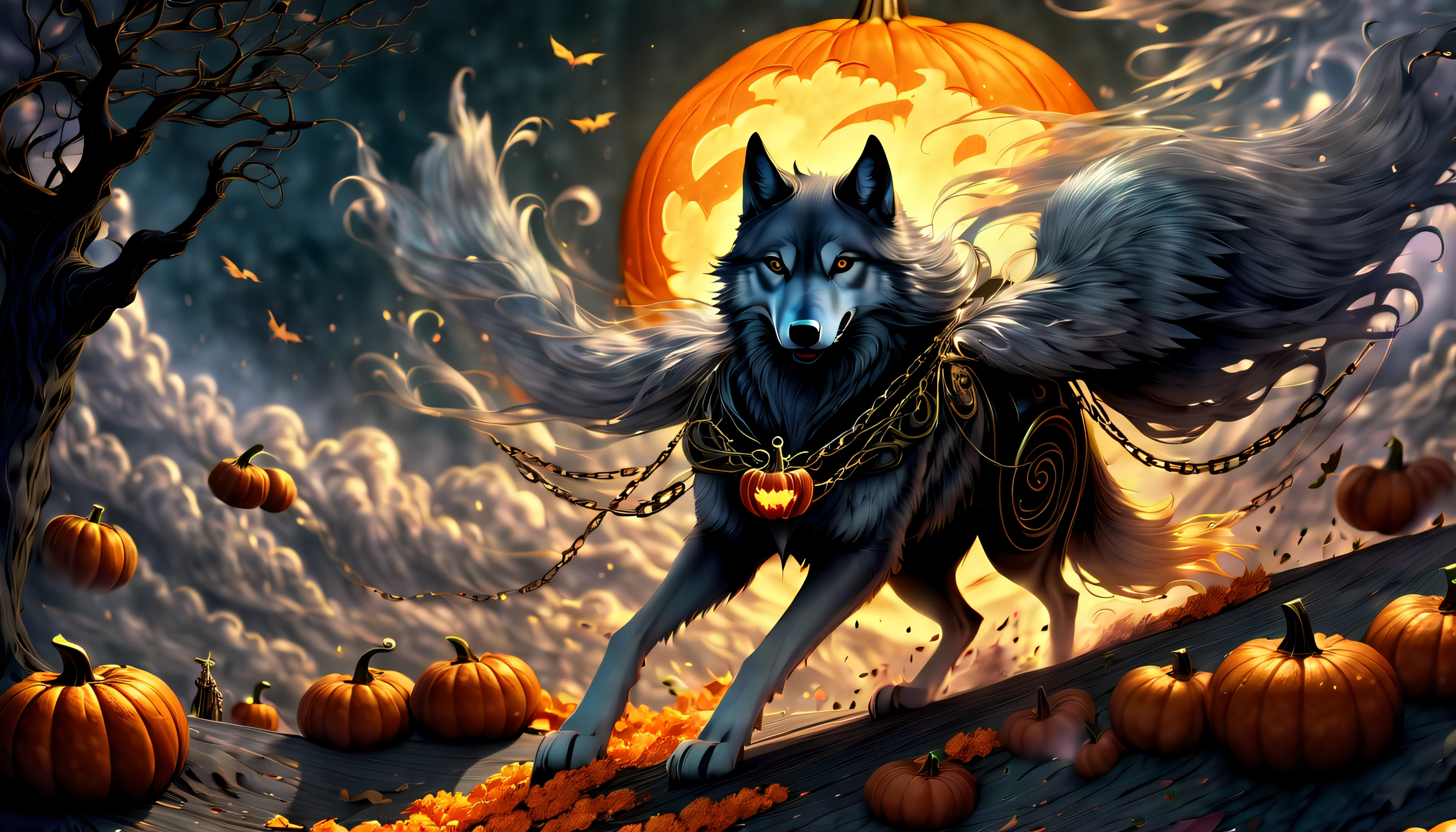 (((pumpkin-carriage:1.5))), (((fleeting and pretty girl who seems to disappear:1.4))), ((ridiculously pretty gray wolf:1.3)), crimson color rose carpet, unique perspective, blood is stirring and my soul is shaking art, blue bird wake me up from in the dark, dim acid wish, dim mercury wish, delicate particle rain, reflection texture, traveler looking for happiness, bear the fate, look up at the pure white clouds, gusty wind, painful atmosphere, look at the distant sky, deep into dying, burning angel dust wings, the chains won't let me fall down, judgment day of gods and evil gods, (extremely insane detail:1.3), (((exquisite detail, limitlessly high resolution:1.3))), captured in the highest quality and unmatched beauty, holographic rendering, hyper real, illumination lighting, multilayered,intricately detailed, mystical atmosphere, ball pen drawing, add digital coating, gouache paint coloring, (extremely finely detailed), (epic highly quality:1.2), (((insanely beautiful dark fantasy illustration:1.5))),