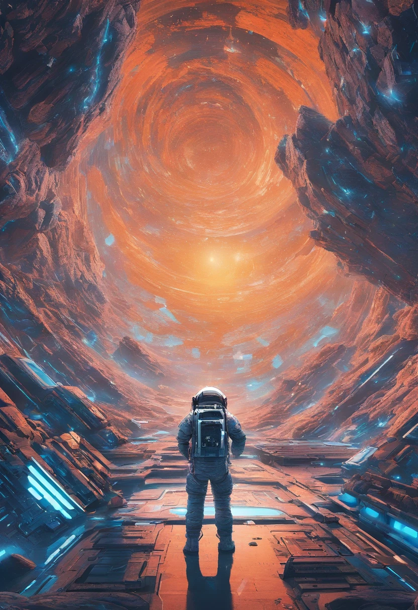 (Astronauts climb asteroids), ((The astronaut:1.37), climb,(Asteroids have ores that glow blue in the night sky and blue magic plants that can instantly heal any wounds),The ground is uneven
{{Masterpiece}}, {{{Best quality}}}, {{Ultra-detailed}}, mirai,sci-fy,Righteousness,Enigmatic Atmosphere,Ethereal atmosphere,,illusory engine,rendered on octane,Quixel Megascans Render,High detail,hyper qualit,high resolution,8K surrealism,hyper photorealism,labyrinths of