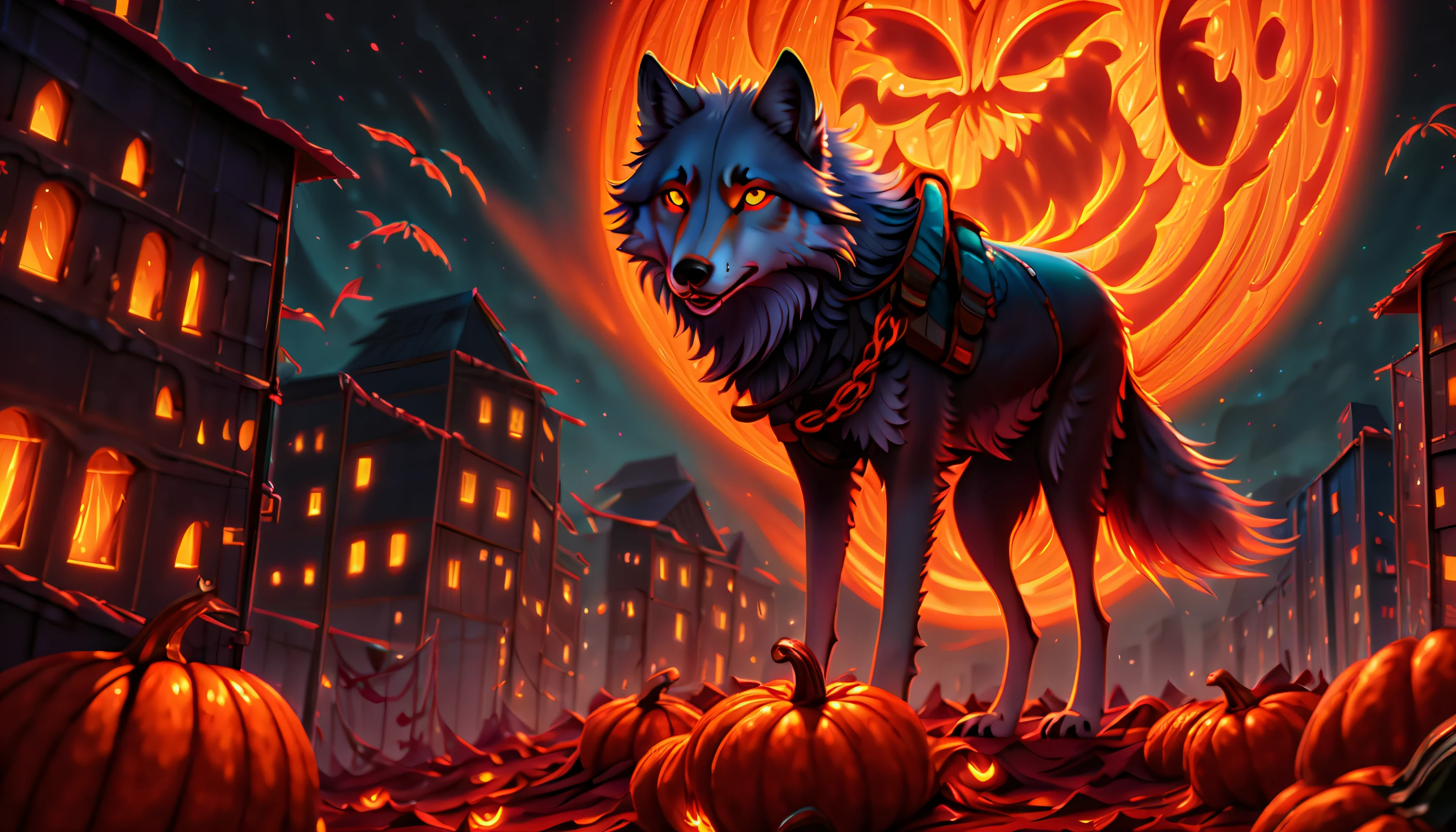 (((cool gray wolf pulling))), (((pumpkin-cargo include all concept art:1.5))), (((fleeting and pretty girl who seems to disappear:1.5))), (create hell!! with crimson color rose carpet:1.1), (((blood is stirring and my soul is shaking:1.3))), (((wide long shot:1.3))), blue bird wake me up from in the dark, dim acid wish, dim mercury wish, delicate particle rain, reflection texture pumpkin-cargo, bear the fate, look up at the pure white clouds, gusty wind, painful atmosphere, look at the distant sky, deep into dying, burning angel dust wings, the chains won't let me fall down, ((judgment day of gods and evil gods architecture:1.1)), ((extremely insane detail:1.3)), (((exquisite detail, limitlessly high resolution:1.3))), (captured in the highest quality and unmatched beauty:1.1), holographic rendering, hyper real, illumination lighting, (multilayered intricately detailed:1.3), mystical atmosphere, ball pen line draw, add digital coating, gouache paint coloring, (extremely finely detailed), (epic highly quality:1.2), (((insanely beautiful dark fantasy style:1.5))), (((1-punpkin-cargo with No extra pumpkins:1.5)))