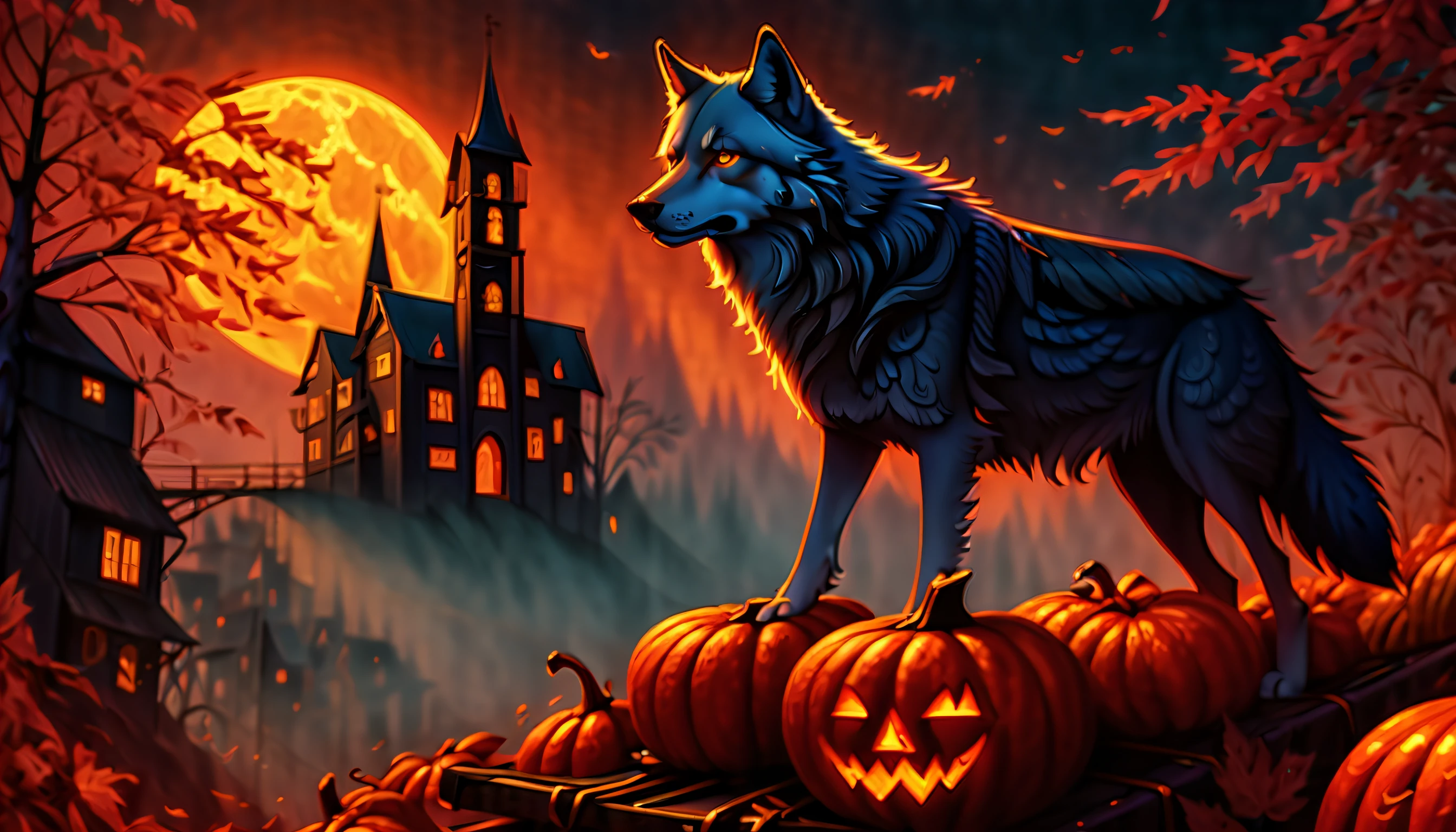 (((cool gray wolf pulling))), (((pumpkin-cargo include all concept illustration:1.6))), (((fleeting and pretty girl who seems to disappear:1.5))), (create hell!! with crimson color rose carpet:1.1), (((blood is stirring and my soul is shaking:1.3))), (((wide long shot:1.3))), blue bird wake me up from in the dark, dim acid wish, dim mercury wish, delicate particle rain, reflection texture pumpkin-cargo, bear the fate, look up at the pure white clouds, gusty wind, painful atmosphere, look at the distant sky, deep into dying, burning angel dust wings, the chains won't let me fall down, ((judgment day of gods and evil gods architecture:1.1)), ((extremely insane detail:1.3)), (((exquisite detail, limitlessly high resolution:1.3))), (captured in the highest quality and unmatched beauty:1.1), holographic rendering, hyper real, illumination lighting, (multilayered intricately detailed:1.3), mystical atmosphere, ball pen line draw, add digital coating, gouache paint coloring, (extremely finely detailed), (epic highly quality:1.2), (((insanely beautiful dark fantasy style:1.5))), (((1-punpkin-cargo with No extra pumpkins:1.5)))