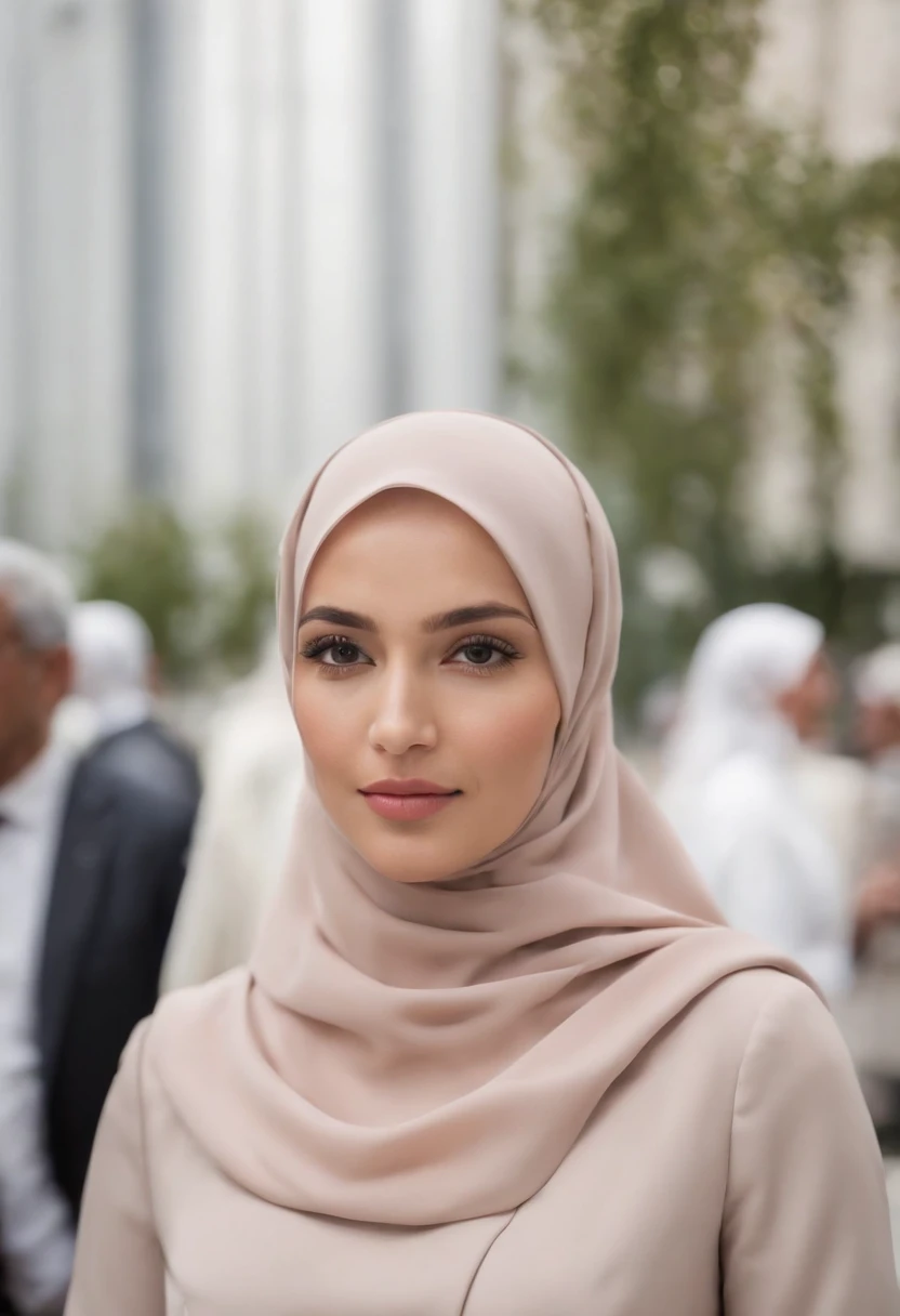 a portrait of a businesswoman in a suit and hijab, feminine empowerment, head covered, beautiful hijab, modest clothing, a woman dressed in a business suit standing in front of people,
young businesswoman in business suit, in the style of emotionally complex, a beautiful business woman is standing in her suit.