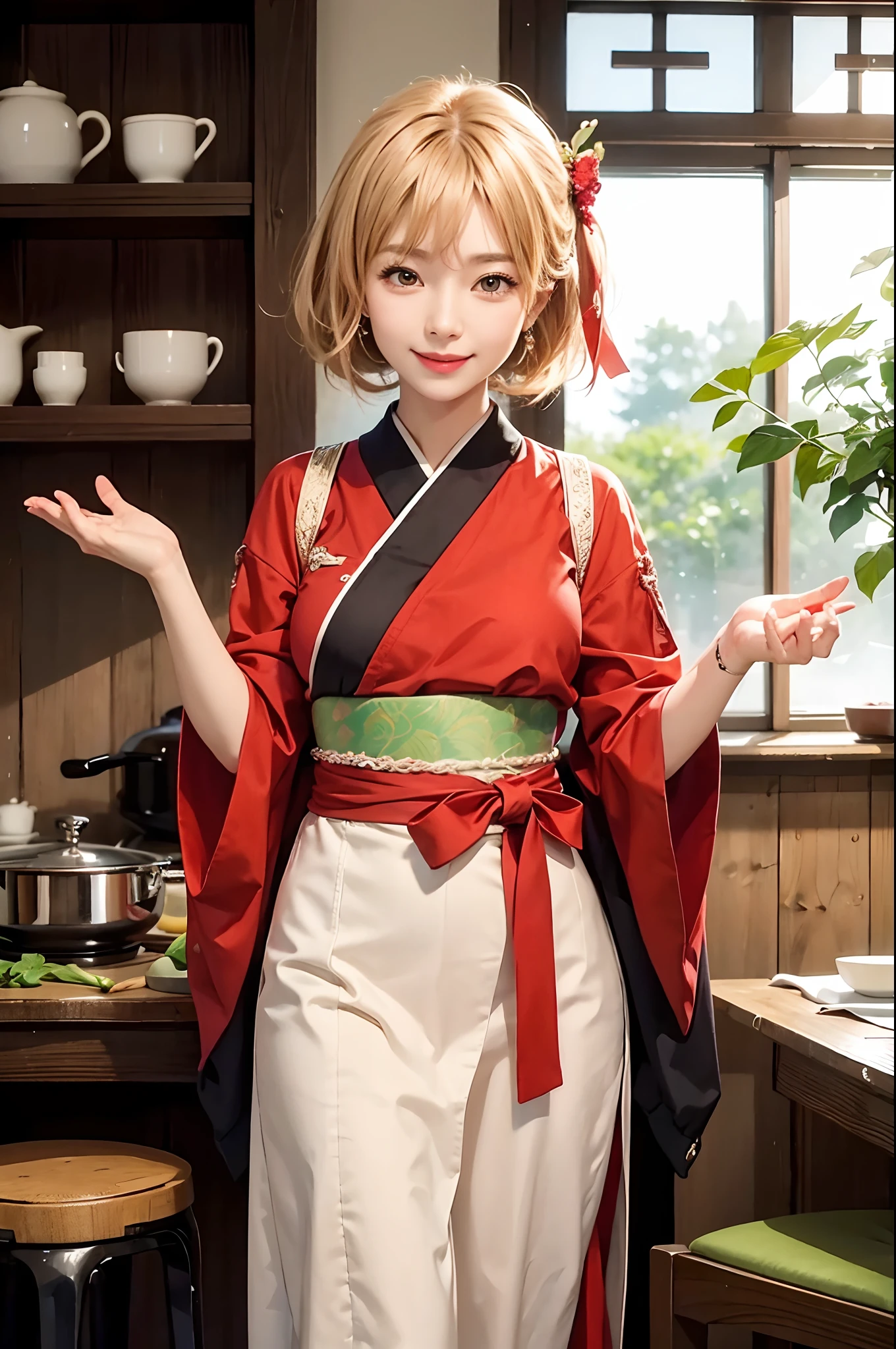 Realistic, chisato nishikigi, ultra detail, smile