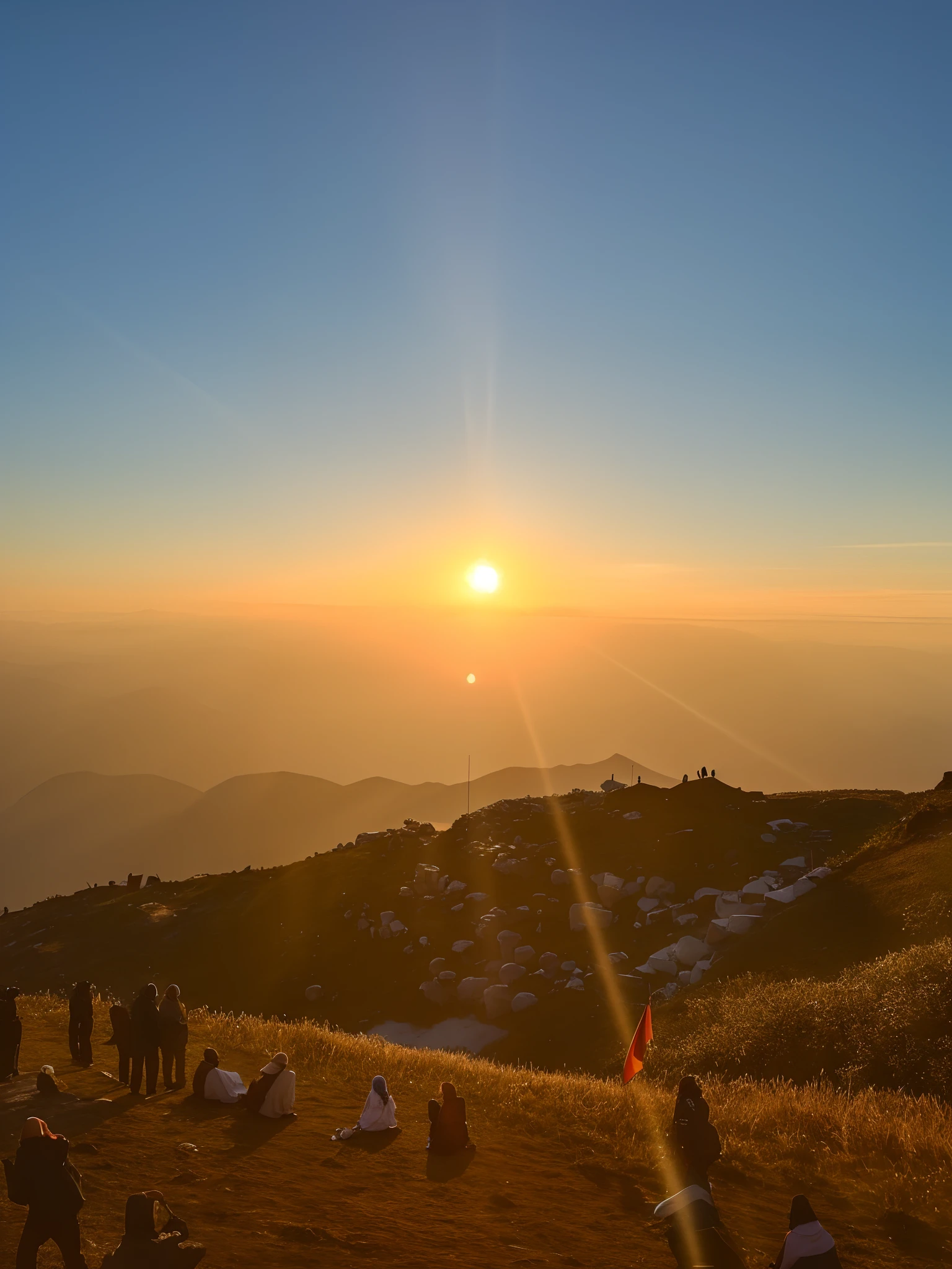 Alafis in the mountains，The background is sunset, during sunrise, At sunrise, sun is in the top, sun rises between two mountains, sunset sunrise, Morning sunrise, beautiful sunrise lighting, mountain sunrise, late sunset, Sunset view, Early morning sunrise, sunrise light, beautiful sunrise, With sunset, and the sun was shining brightly, late sunset