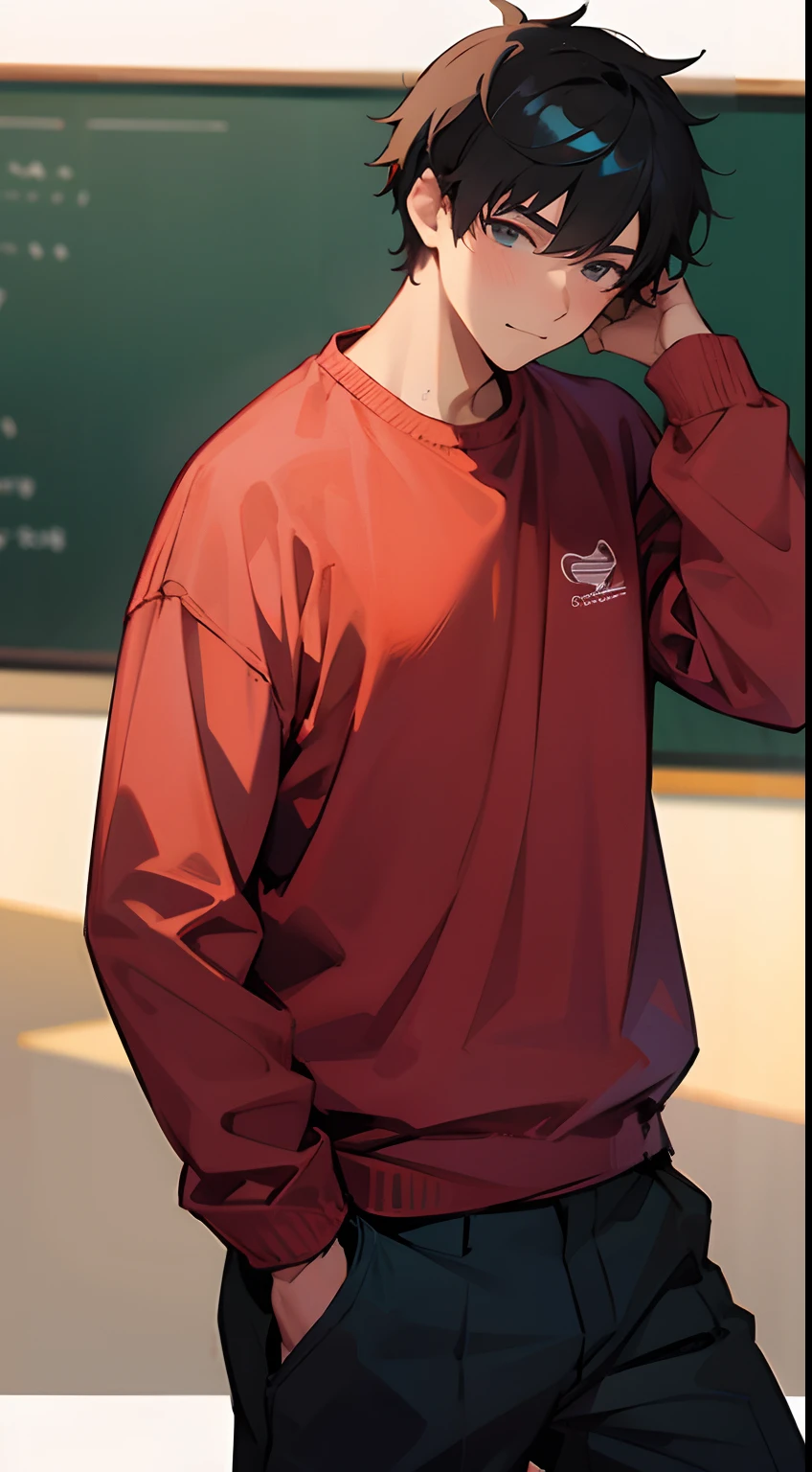 guy, student, in casual clothes
