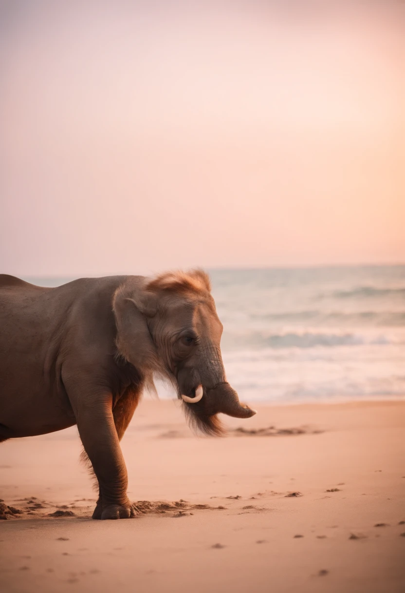 praia com animal morto