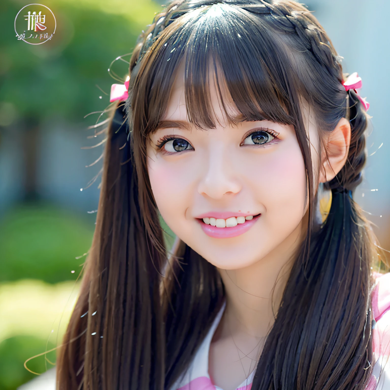 great laughter、top-quality、de pele branca、Real Human Skin、twintails hair style,(Detailed)、oval-face、pores、超A high resolution、(8K、Raw photography、Photorealsitic:1.4)、2 girls in、Slimed、(A person who sees with calm and goddess-like eyes)Happiness:1.2)、(lipgloss、Eye lashes、Gloss Face、top-quality、超A high resolution、Wide range of lighting、Natural Shading)、oversize jacket、Fashion Shirts、Cityscape、