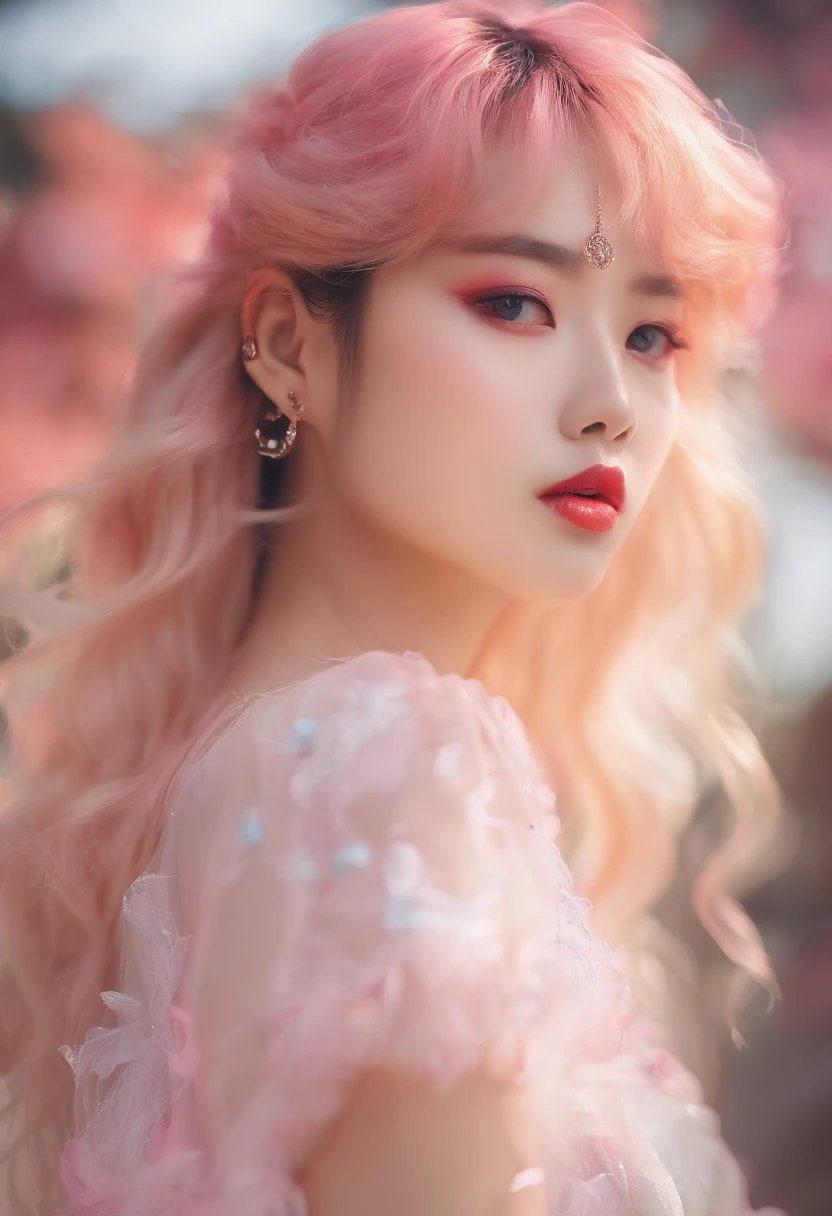 (8K, RAW photo, Photorealistic:1.25) ,( Gloss on lips, eyeslashes, gloss face, Glossy glossy skin, Best quality, 超高分辨率, Depth of field, color difference, Caustics, Broad lighting, naturalshadow,Kpop idol) Zhang Shaohan