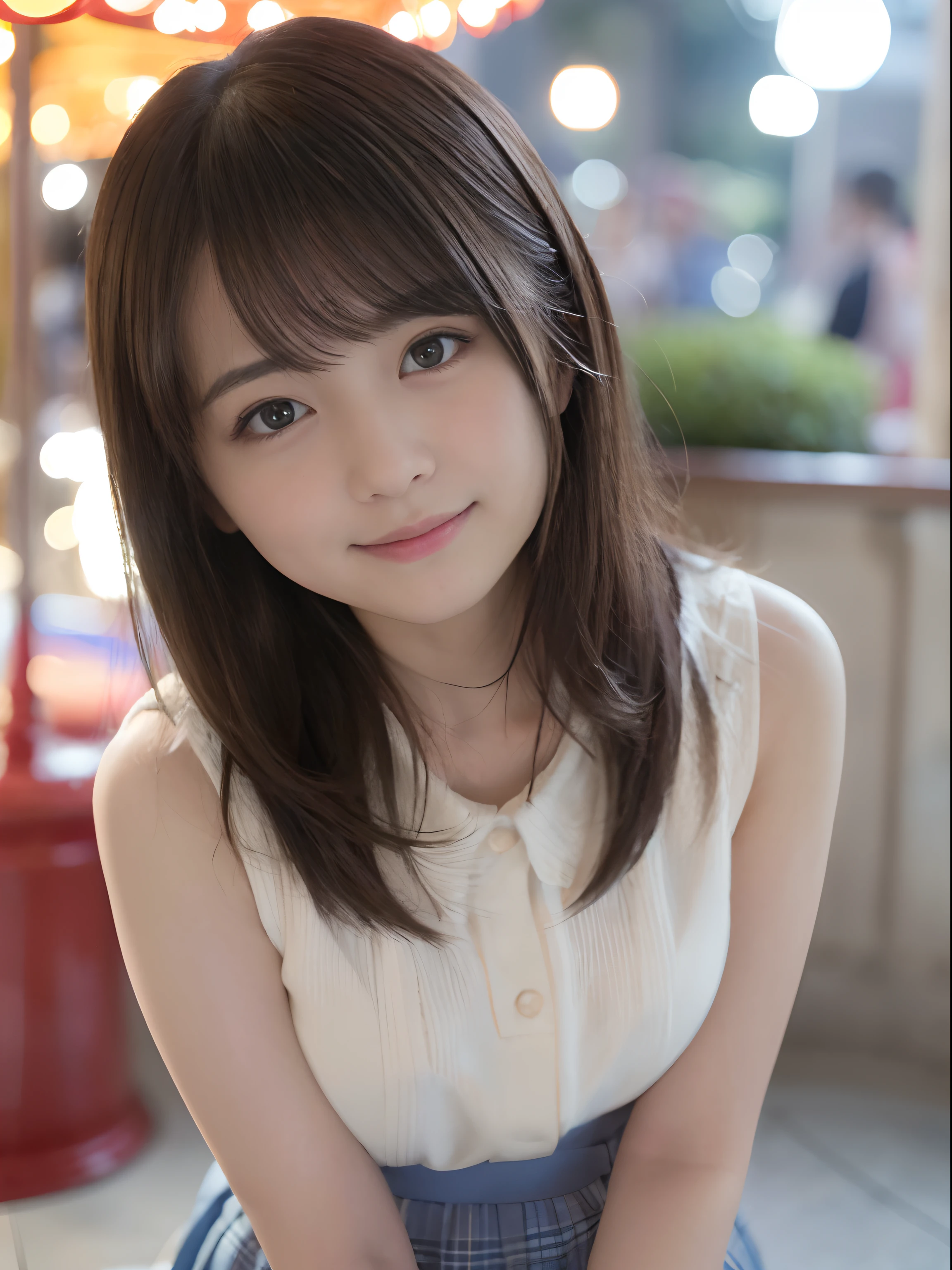 (8K、Raw photography、top-quality、​masterpiece:1.2)、(realisitic、Photorealsitic:1.37)、ultra-detailliert、
1 girl in、cute little、独奏、Beautiful detailed sky、Detailed Cafe、natta、Standing、date、(blush of the nose)、(A smile:1.1)、(Mouth closed)、tiny chest、seducting smile、Night amusement park、merry-go-round、profetional lighting、Sony A7R4、Zessie 50mm f1.8、
medium breasts⁩、Beautiful Detail Eye、Autumn outfit、a miniskirt、(short-hair:1.2)、Floating hair、Happy smile、Happy smile、17 years old girl、OL Uniform

Rembrandt Lighting（Rembrandt lighting）