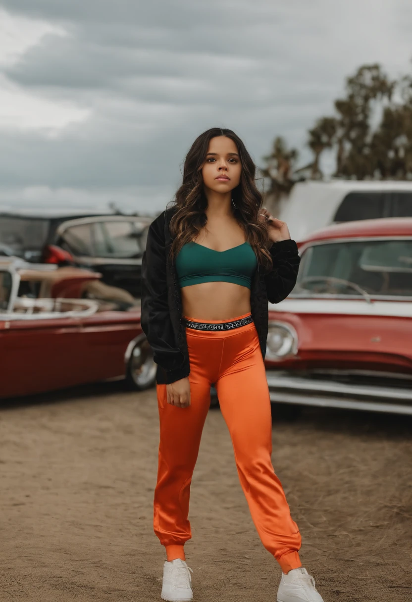 Jenna Ortega with 20 years full body panties and bra