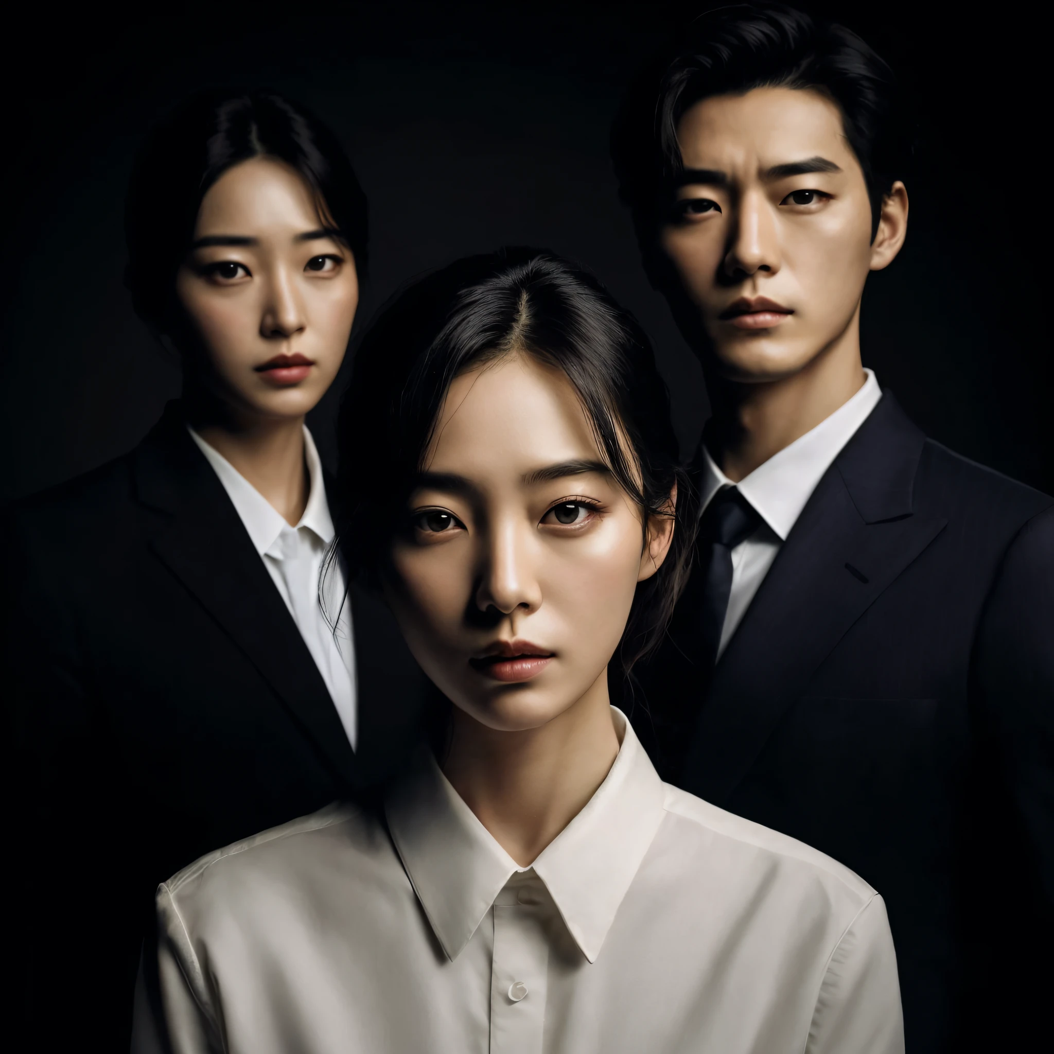 Imagen de un hombre y una mujer con traje y corbata, Artista coreano, Arte clave, Dramatic history, Iluminado por la luna, Daoshi, Drama, Alto Dramatismo, intemporal, Netflix, Promocional, film still promotional image, strange eye, 4k), 4 mil ), Arte Oficial, backdrop, Toma de retrato, Luz de la luna, Imagen promocional, oficial, Kim Hyun Joo