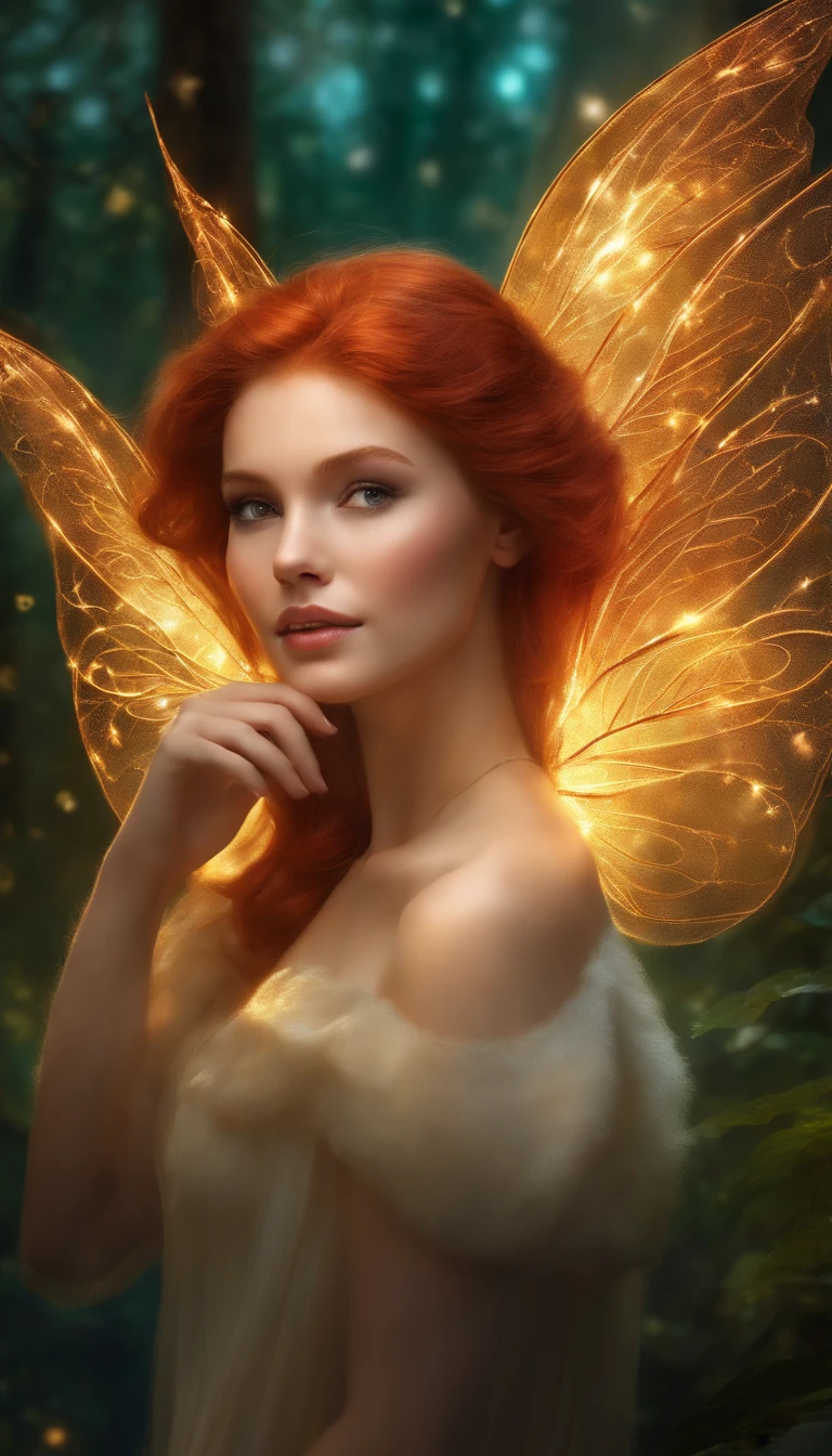 red-haired teenage fairy,sparkling electric sparks,glowing wings, enchanting forest, luminous magic, ethereal beauty, mystical aura, vibrant colors, whimsical atmosphere, mesmerizing details, fantasy realm, delicate features, fairy dust, dreamlike setting, magical glow, sparkling personality, ethereal presence. (best quality,highres),ultra-detailed, vivid colors, portraits,soft lighting.

- Some keywords in the prompt have numbers after them to indicate the strength of the keyword，The intensity range is between 1 and 3（The maximum cannot exceed 3）。
- Some commonly used keywords are given in the prompt，You can add other suitable keywords as needed to enhance your description。
- The syntax given in the prompt（For example, use()big breasts and big breasts[]to adjust the strength of your keywords）is optional，You can also choose to use it or not, depending on your needs。
- When outputting prompt，Be sure not to include any explanatory text and to maintain consistent formatting。Check the prompts of the output in time to ensure there are no additional explanations or incorrect punctuation。