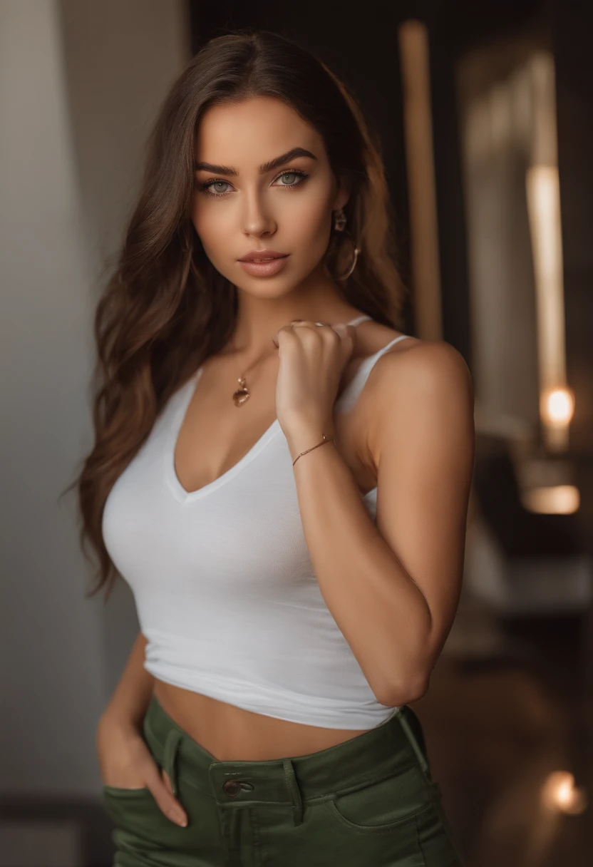 Arafed Mujer con camiseta con mangas y bragas a juego, Chica sexy con ojos marrones, Retrato Sophie Mudd, cabello rubio y ojos grandes, en el club, Selfie de una mujer joven, Ojos en el centro comercial , Violeta Myers, ohne Maquillaje, Maquillaje natural, staring directly into camera, Cara con Artgram, dezentes Maquillaje, Impresionante foto de cuerpo completo, en el dormitorio, Fission