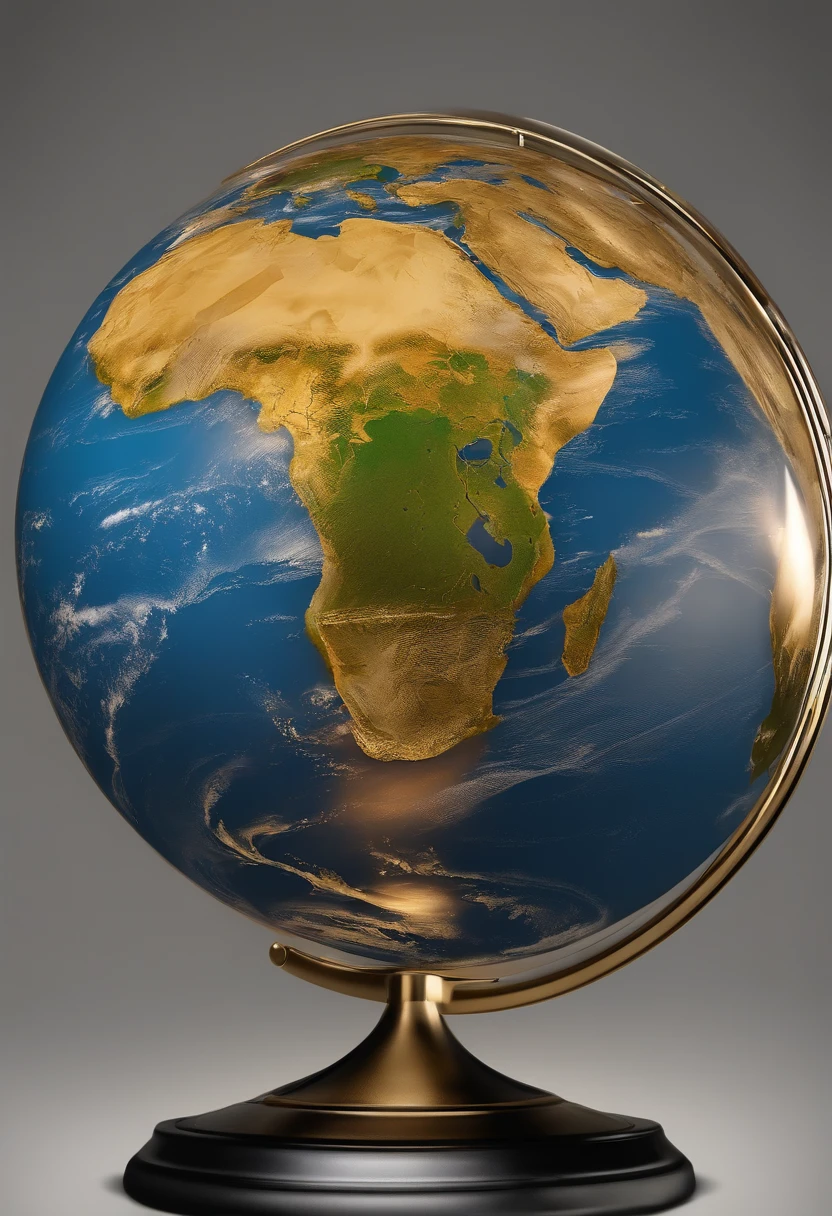 planet earth, In a single sphere, Authentic information from every continent, drawn image, 2 colours, Gold and Black, Used for logos, bottomless, Only the earth, Illuminate the earth from behind, In a single sphere, Authentic information from every continent, drawn image, 2 colours, Gold and Black, Used for logos, bottomless, Only the earth, Lightings from back