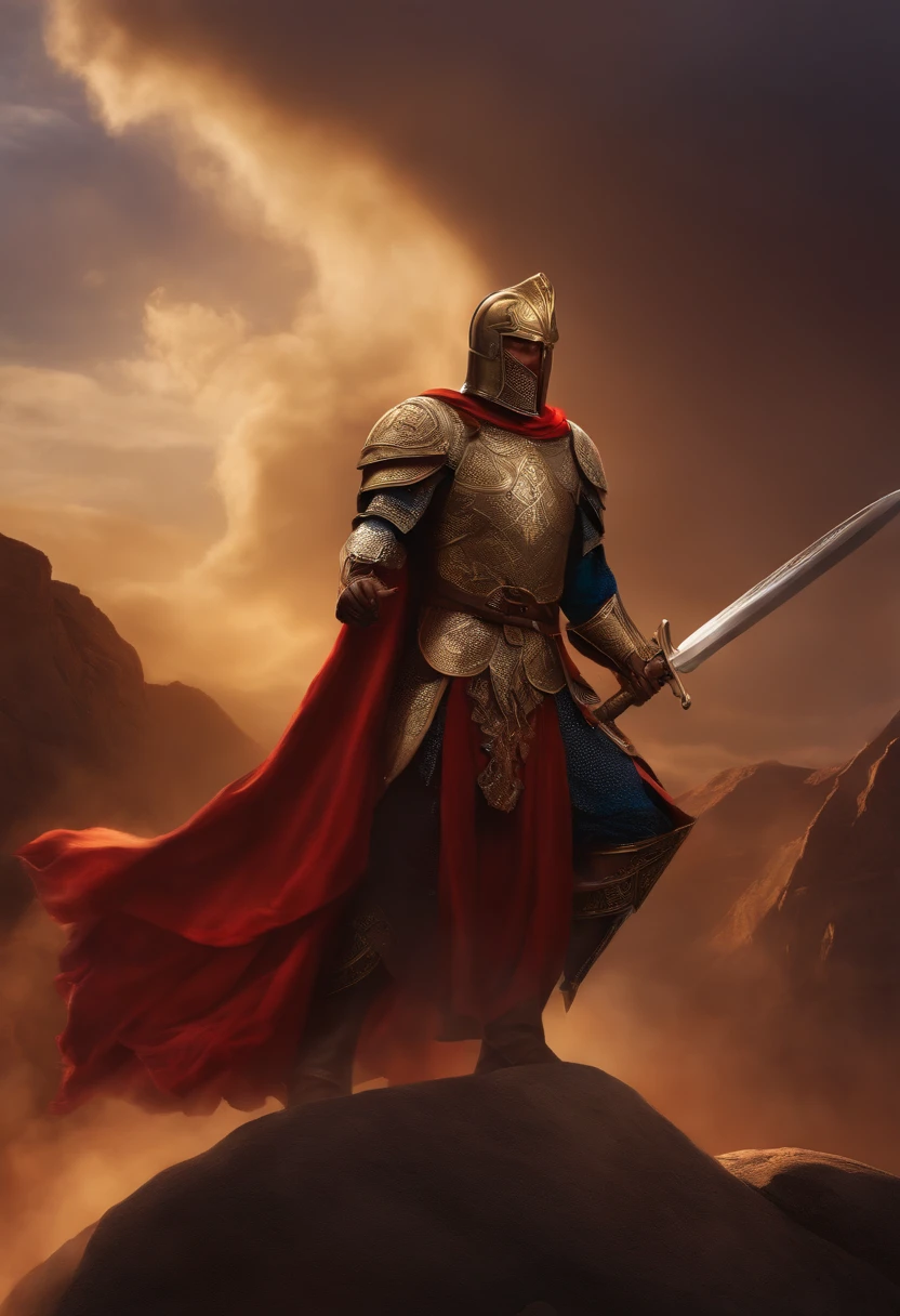 paladin, steadfast look