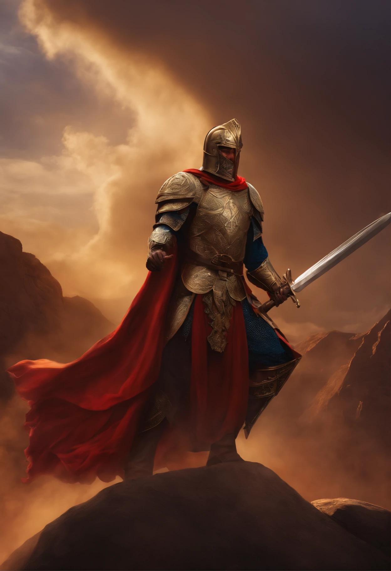 paladin, steadfast look
