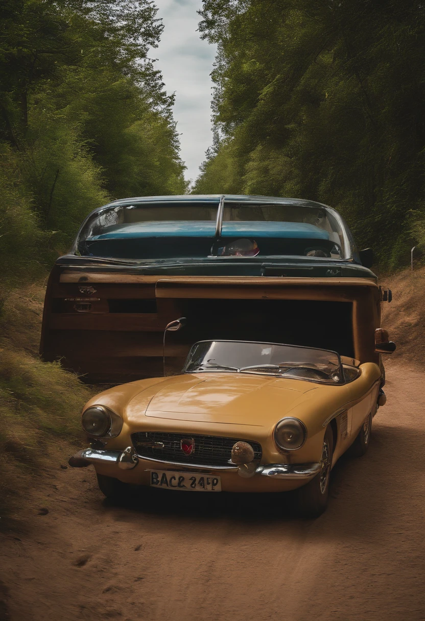 Arafeld car on a dirt road,The background is the wires, 480p, 4 8 0 p, Safety cam lens, bad camera footage, hidden camera photo, 2 4 0P Material, low quality footage, 1080p, 1 0 8 0 p, 720p, 7 2 0 p, security cam footage