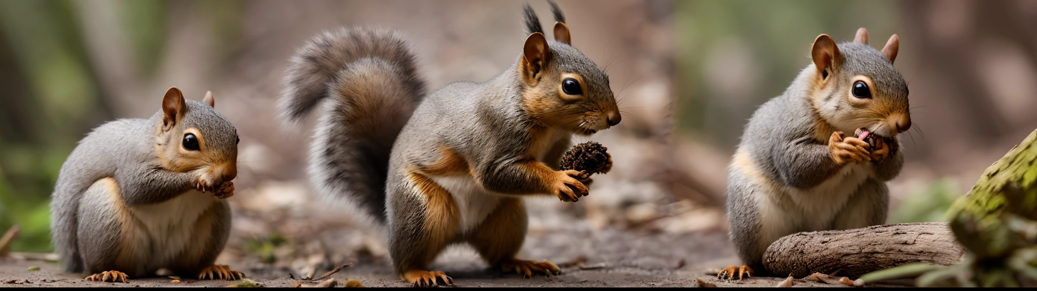 There's a squirrel that's eating a piece of pine tree, esquilo, O Rei Esquilo, Esquilos, Fazer um lanche, cauda arbustiva, esquilo/tigre, cauda marrom, esquilos servos, roedor, fotografia de vida selvagem, Bolotas, animal bonito, foto de retrato, por Marten Post, criatura fofa da floresta, Natureza Bonita, preciso e detalhado, illustration!, Foto de vida selvagem, esquilo