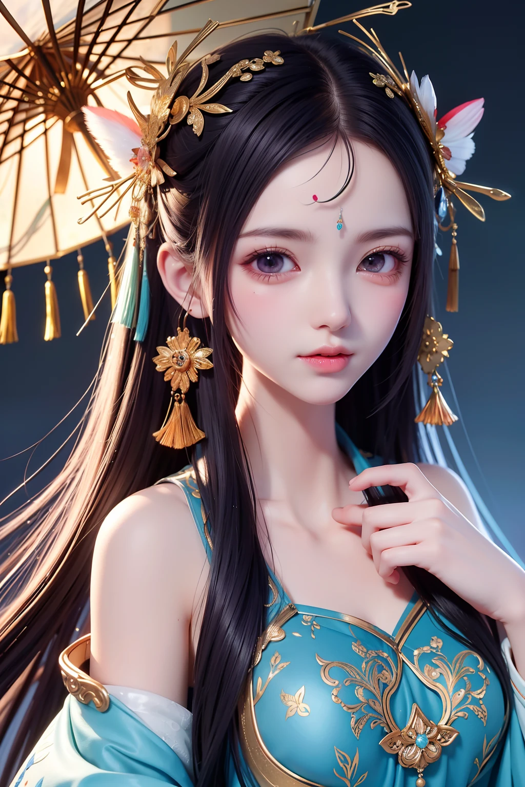 (8k, RAW photo:1.2),best quality, ultra high res,dramatic angle,(fluttered detailed color splashs), (illustration),(((1 girl))),(long hair),(rain:0.9),(hair ornament:1.4),there is an ancient palace beside the girl,chinese clothes,(focus on), color Ink wash painting,(color splashing),colorful splashing,(((colorful))),(sketch:0.8), Masterpiece,best quality, beautifully painted,highly detailed,(denoising:0.6),[splash ink],((ink refraction)), (beautiful detailed sky),moon,highly,detaild,(masterpiece, best quality, extremely detailed CG unity 8k wallpaper,masterpiece, best quality, ultra-detailed),(Lycoris radiata),