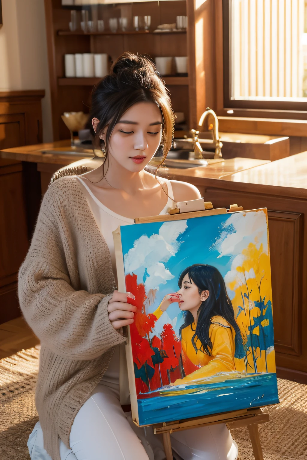New Year's Day lively art paintings,There are no characters