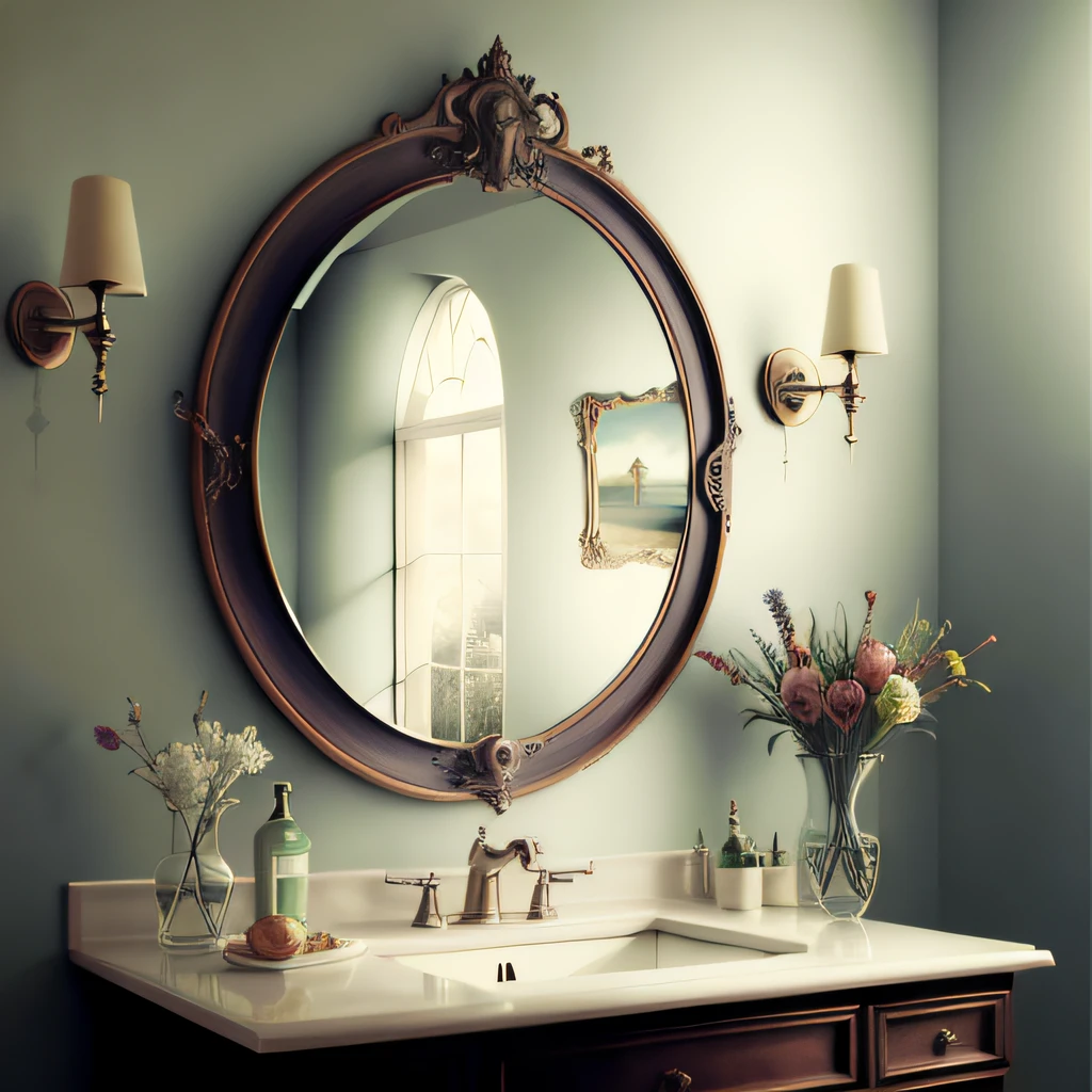 .Not reflected in the mirror...