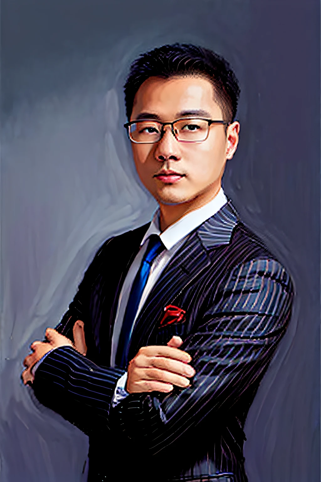 dressed in a suit,Allad man with arms crossed in tie, yanjun cheng, Professional profile photo, jinyiwei, wenjun lin, Lin Qifeng, chengyou liu, Liang Xing, wei wang, dent wu, Bo Feng, Chen Zezhou, yangjun chen, mario feng, yihao ren, chengwei pan, Leng Jun