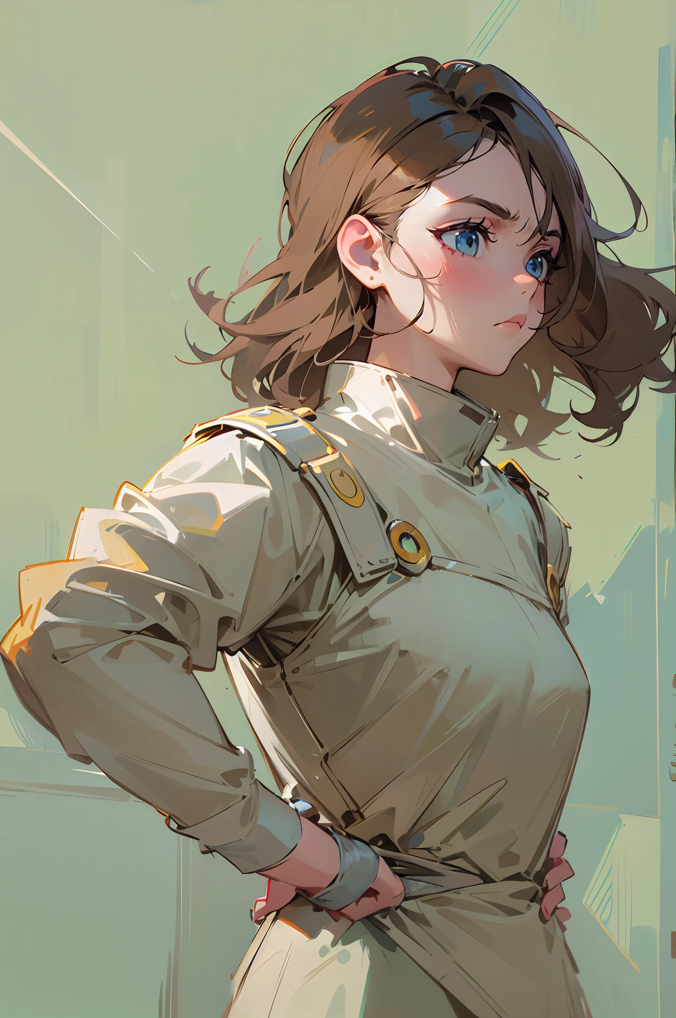 A slightly angry look