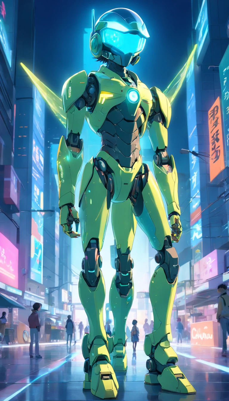 robotic chameleon, (Blind box toy style:1.2), (Full body shot) , 1 Transparent Boy,Beharent mech, Exquisite helmet:1.2, Luminous goggles:1.2, Cyberpunk, dreamy glow, luminous neon lights, Clean, White background, ( Global illumination, Ray traching, hdr, unreal render,reasonable design, high detal, Masterpiece, Best quality, hyper HD, Cinematic lighting)