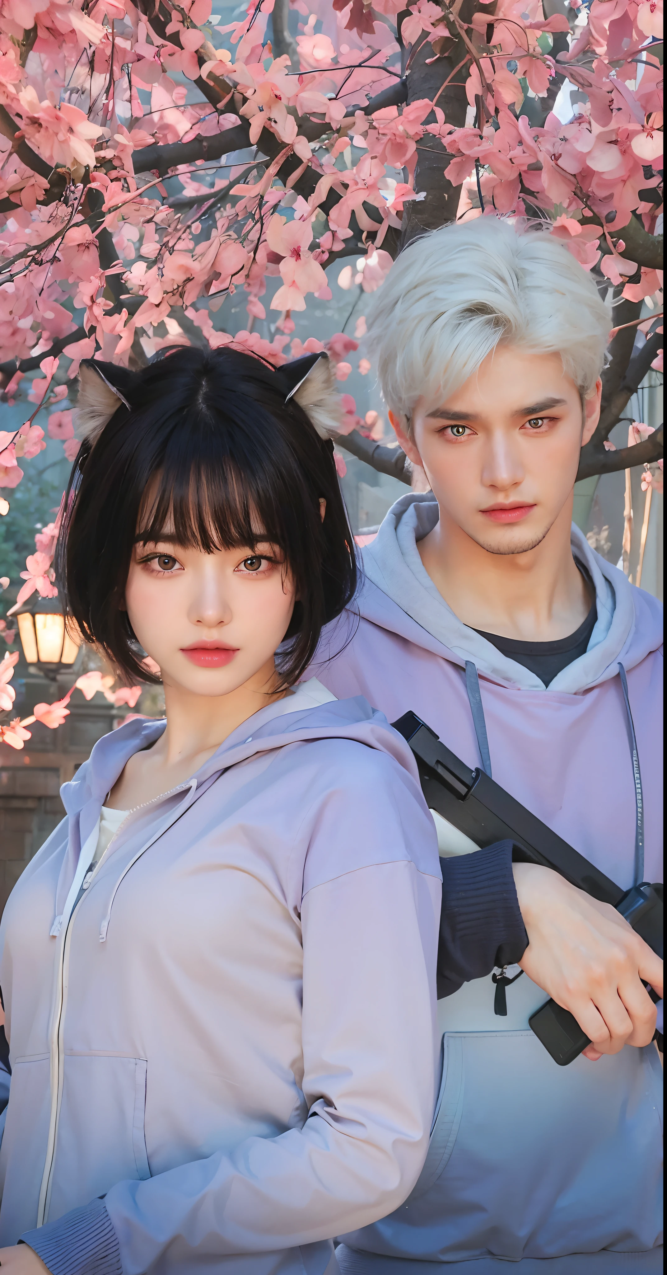 3d, realistic, 4k quality, man face same as remain, woman face same as remain, same as original picture, best quality