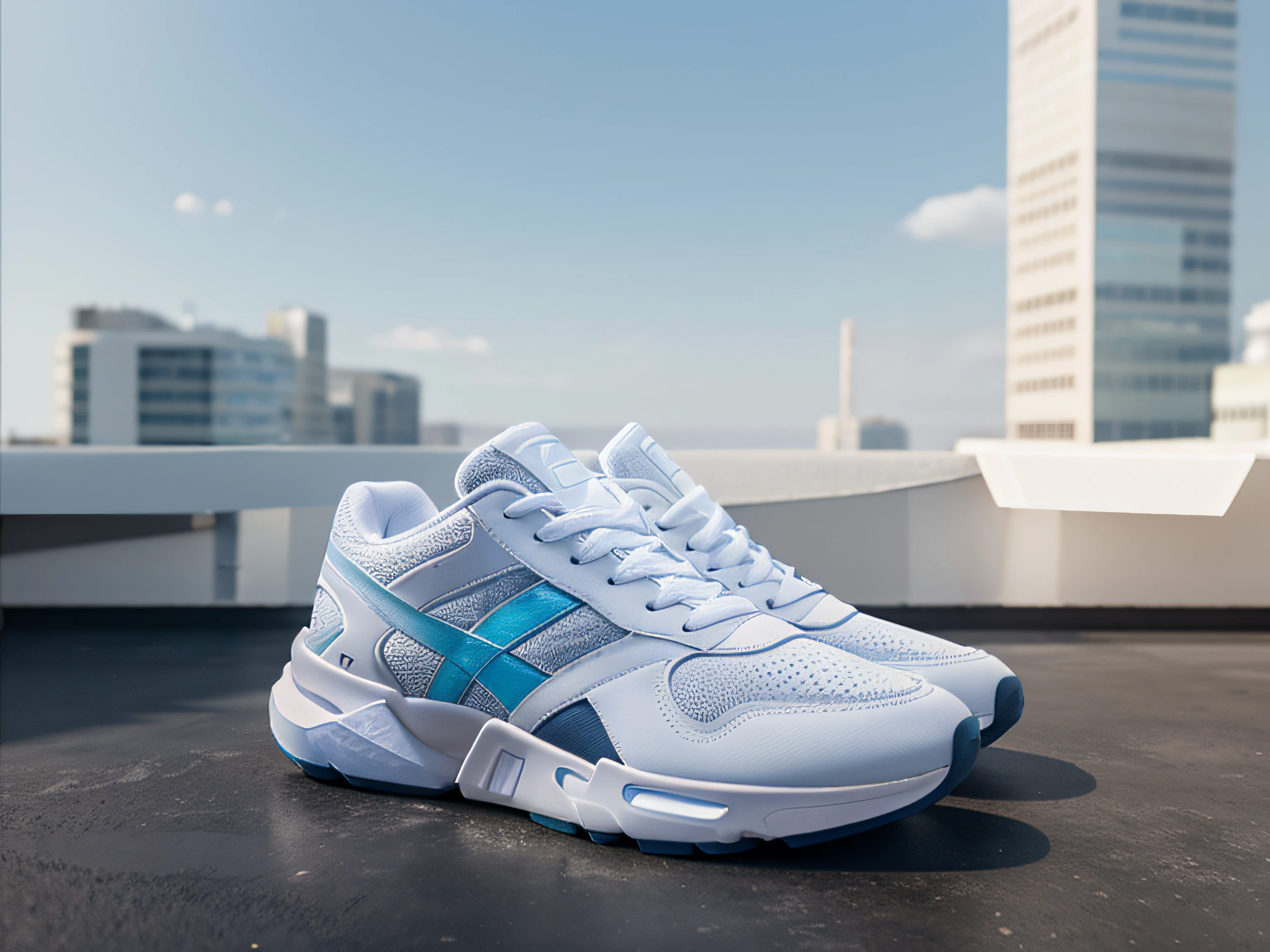 Translucent, experiment, product design, 3D render, Octane, Calm and well contrast, In the AIR, Bright, trainers sneakers --ar 4:6 --s 1000 --q 5 --chaos 27 --q 2 --s 750 --v 5