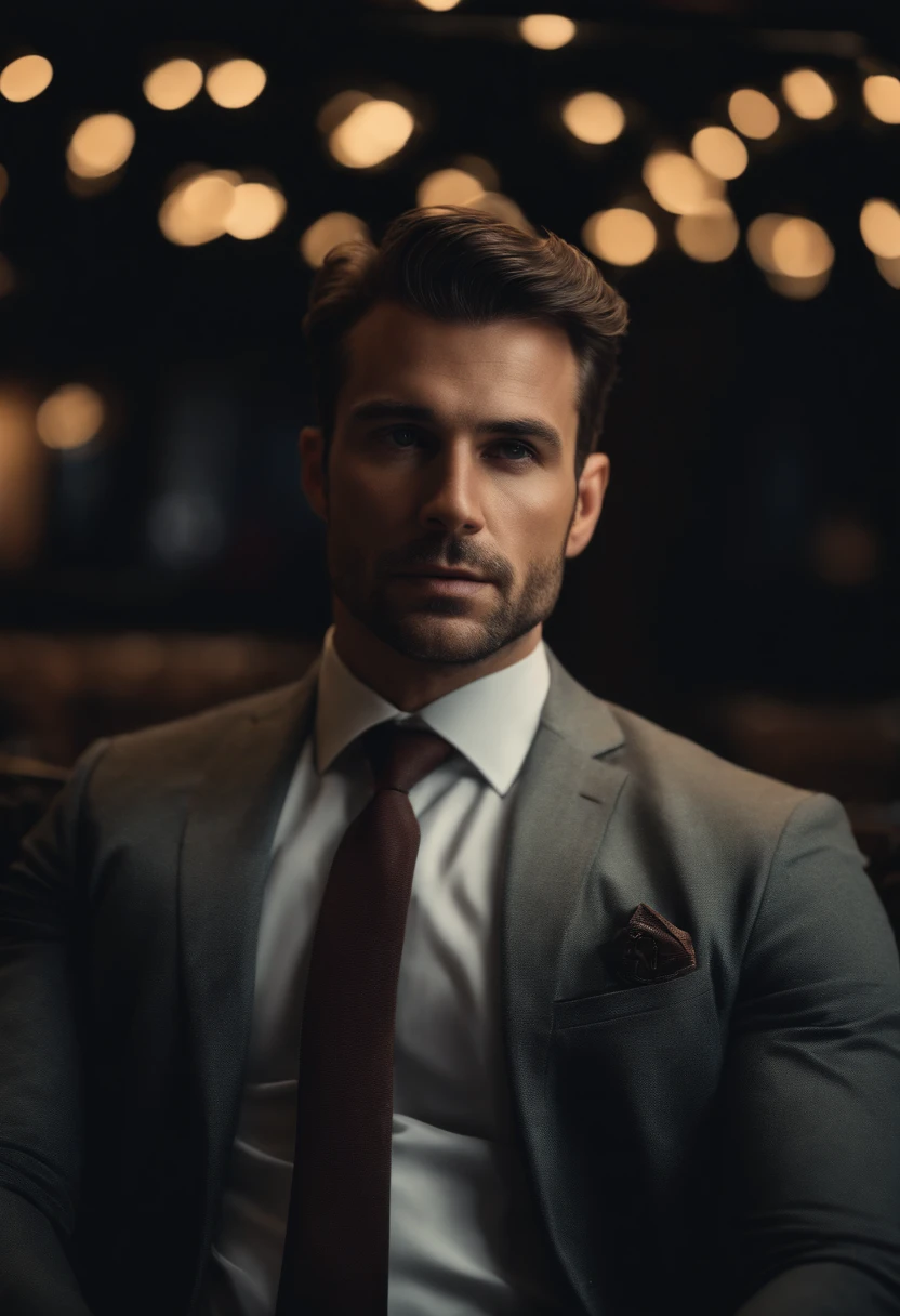Generate me a handsome goss businessman in portrait