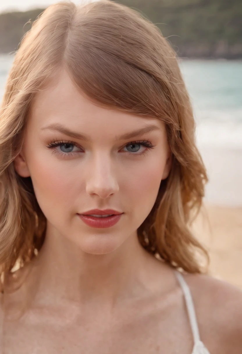 Taylor Swift,swimmning,sea beach,rays of sunshine,swimming uniform,19years old
