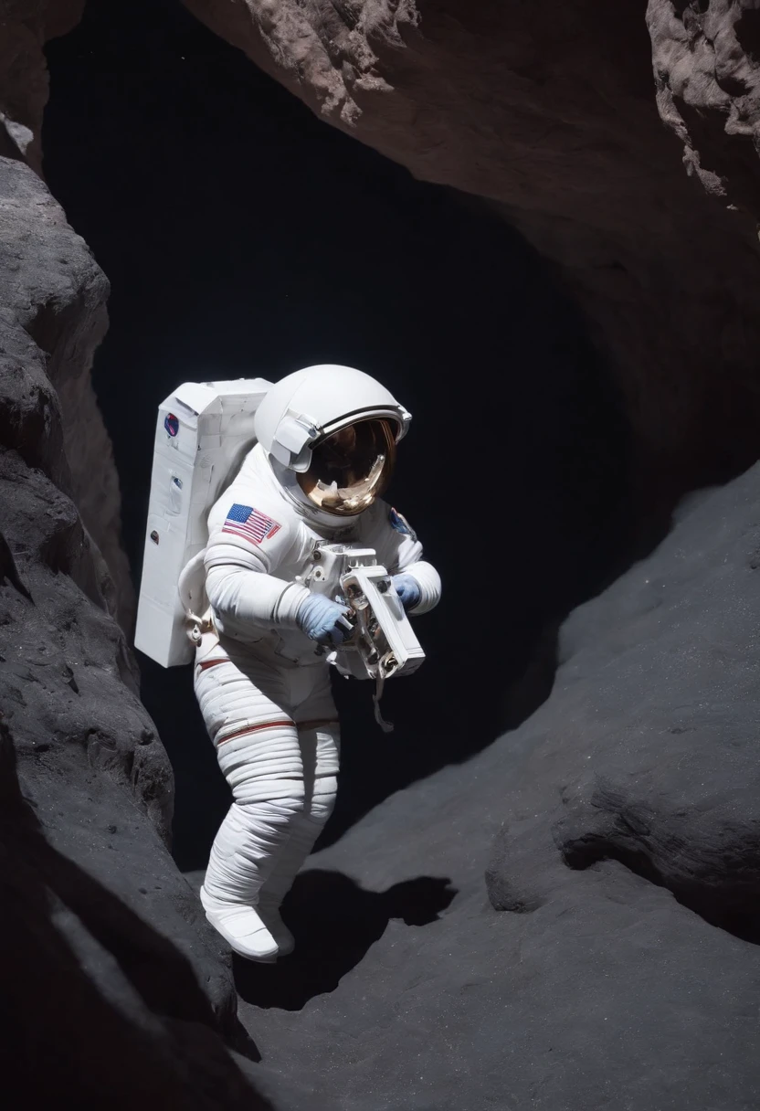 Close-up of astronauts climbing a cave in spacesuits, fully space suited, astronaut lost in liminal space, dusty space suit, Astronaut, astronaut in space, ("Lunar space" Theme), detailed astronaut, astronaut in space, Spacesuit, Redshift resonance, (Astronauts climbing cliffs in space), astronaut below, space backround, wear spacesuits, Astronaut Cyberpunk Electric, space