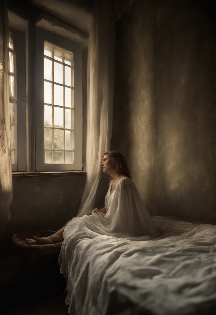 Title: An Unusual Nightly Routine

Description:
In a quirky and unexpected turn of events, your stepmother, an elegant woman around 45 years old with long, wavy silver hair, often sleeps naked in your bed. And fuck with me, Her skin glows under the moonlight Filter, her features softly illuminated, adding to the dreamlike atmosphere. Her long, slender figure is stretched out in the bed, the sheets barely covering her, as she Peacefully snores in her sleep. The room is filled with the gentle hum of a fan, providing a soothing ambiance to this unusual scene. The background depicts a simple yet cozy bedroom, with a desk in the corner ad