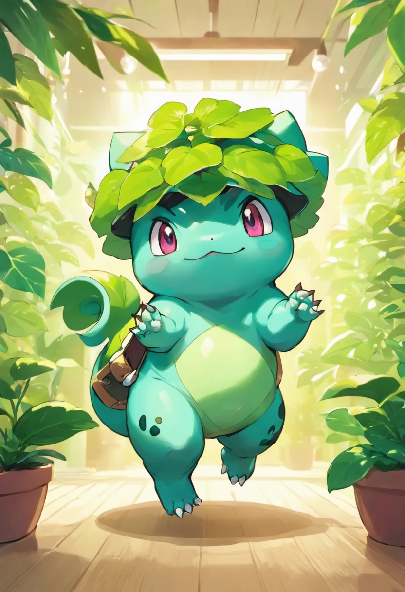 best quality,4k,ultra-detailed,realistic:1.37,professional,vivid colors,bokeh,Bulbasaur:1.1,training,gym,exercise equipment,energetic atmosphere,fit and healthy Bulbasaur,strong muscles,concentrated expression,bright and lively gym lighting,Bulbasaur wearing a sweatband and gym clothes,gym trainers motivating Bulbasaur,tropical plants in the gym,refreshing green color palette, squatting